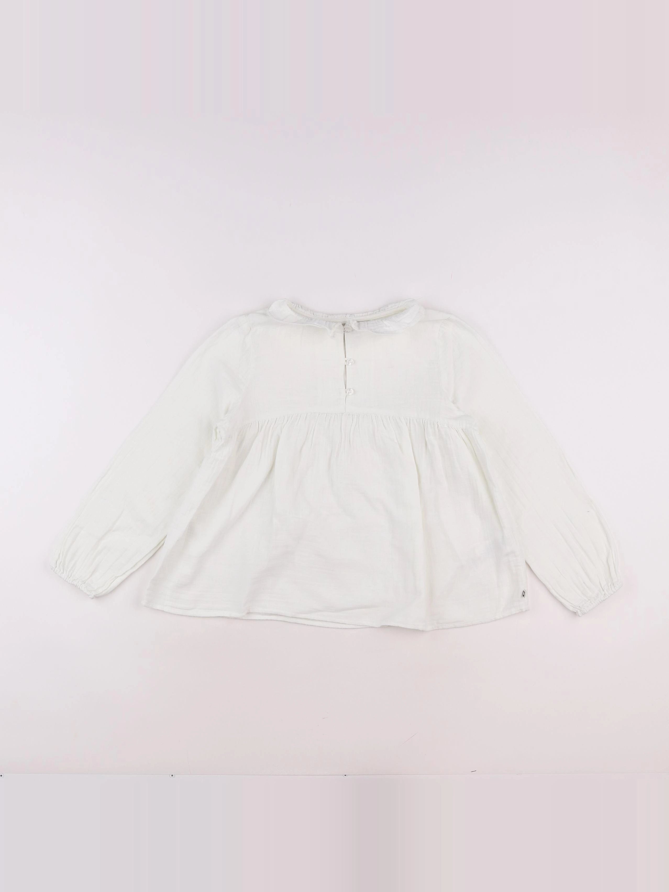 Bonton - blouse blanc - 10 ans