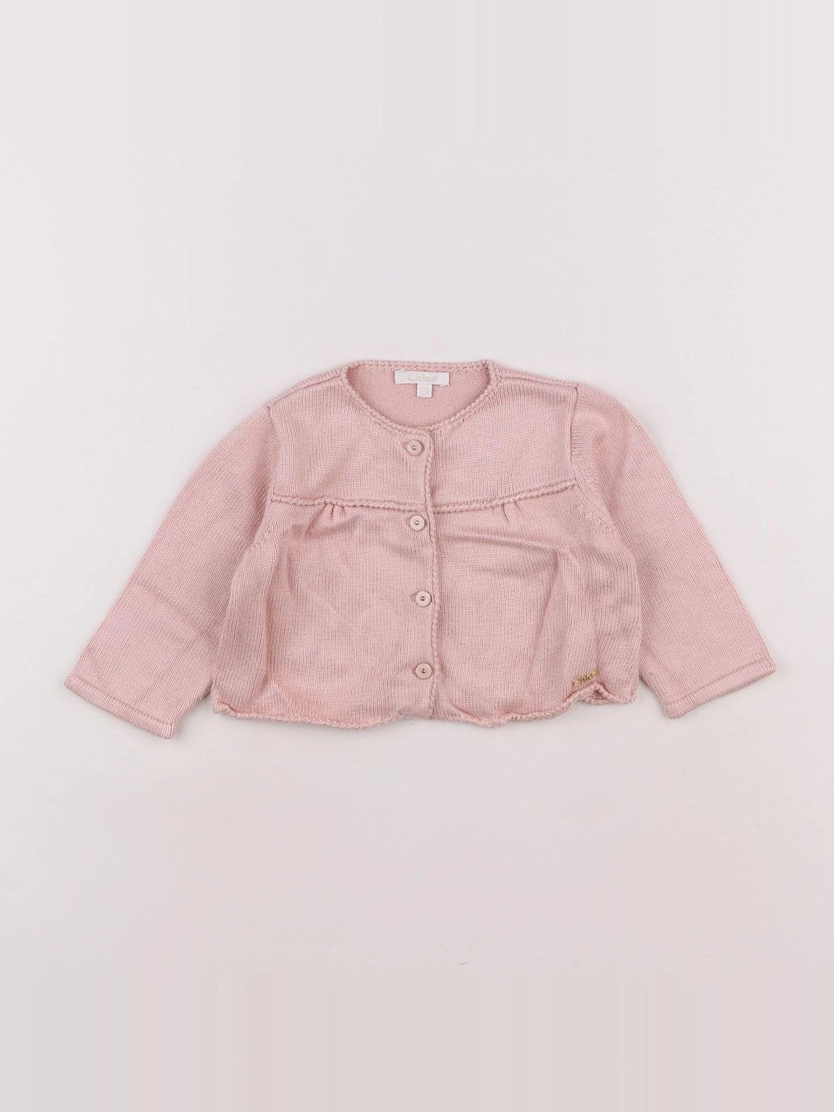 Chloé - gilet rose - 12 mois