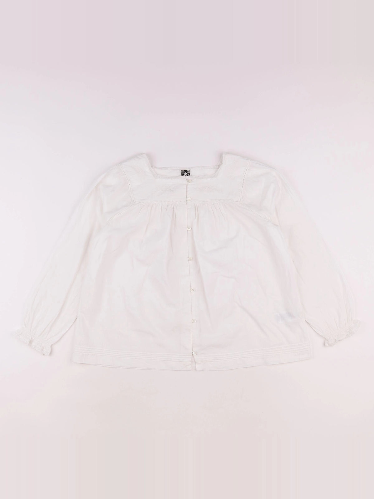 Bonton - blouse blanc - 10 ans