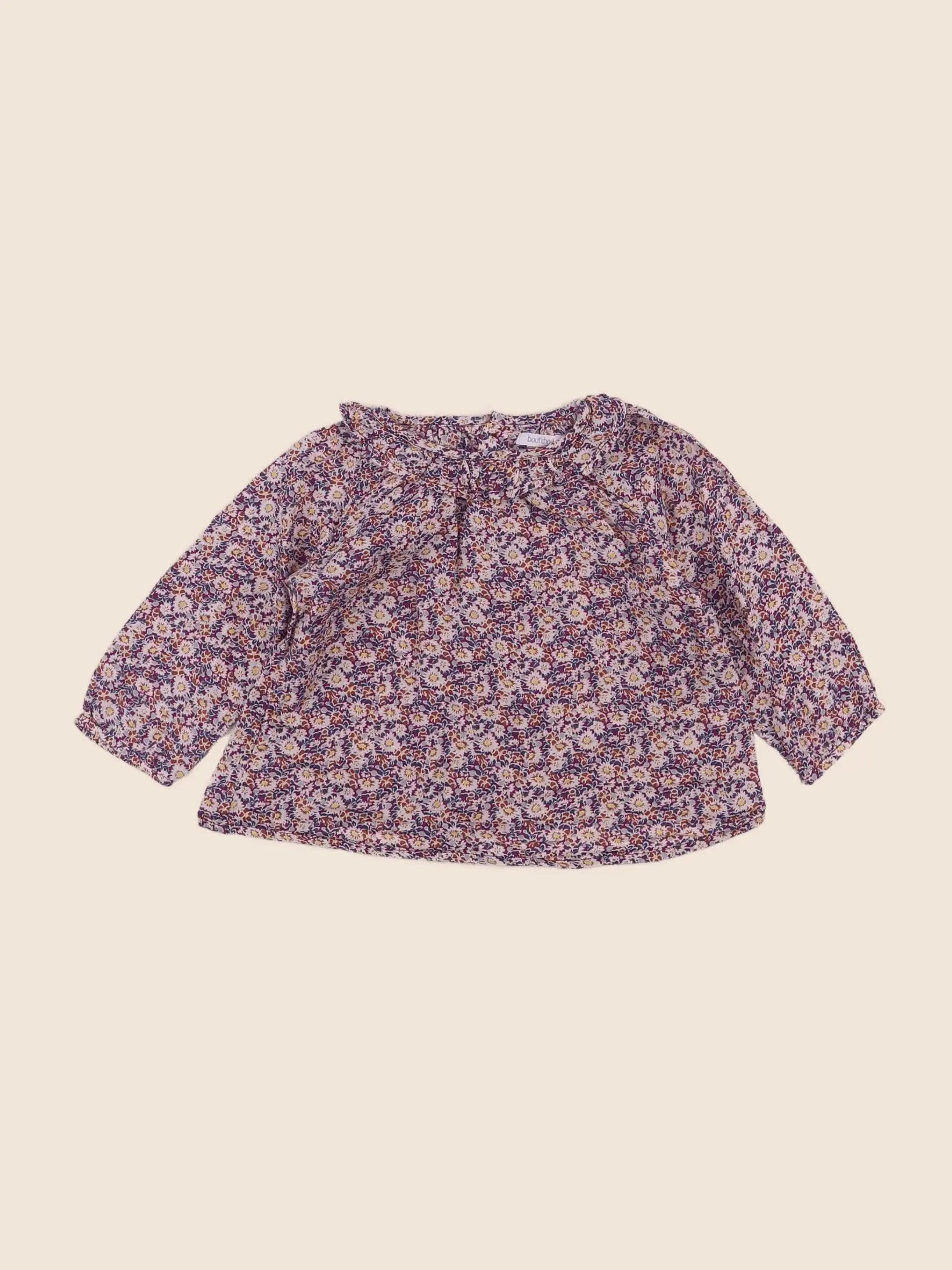 Boutchou - blouse multicolore - 12 mois