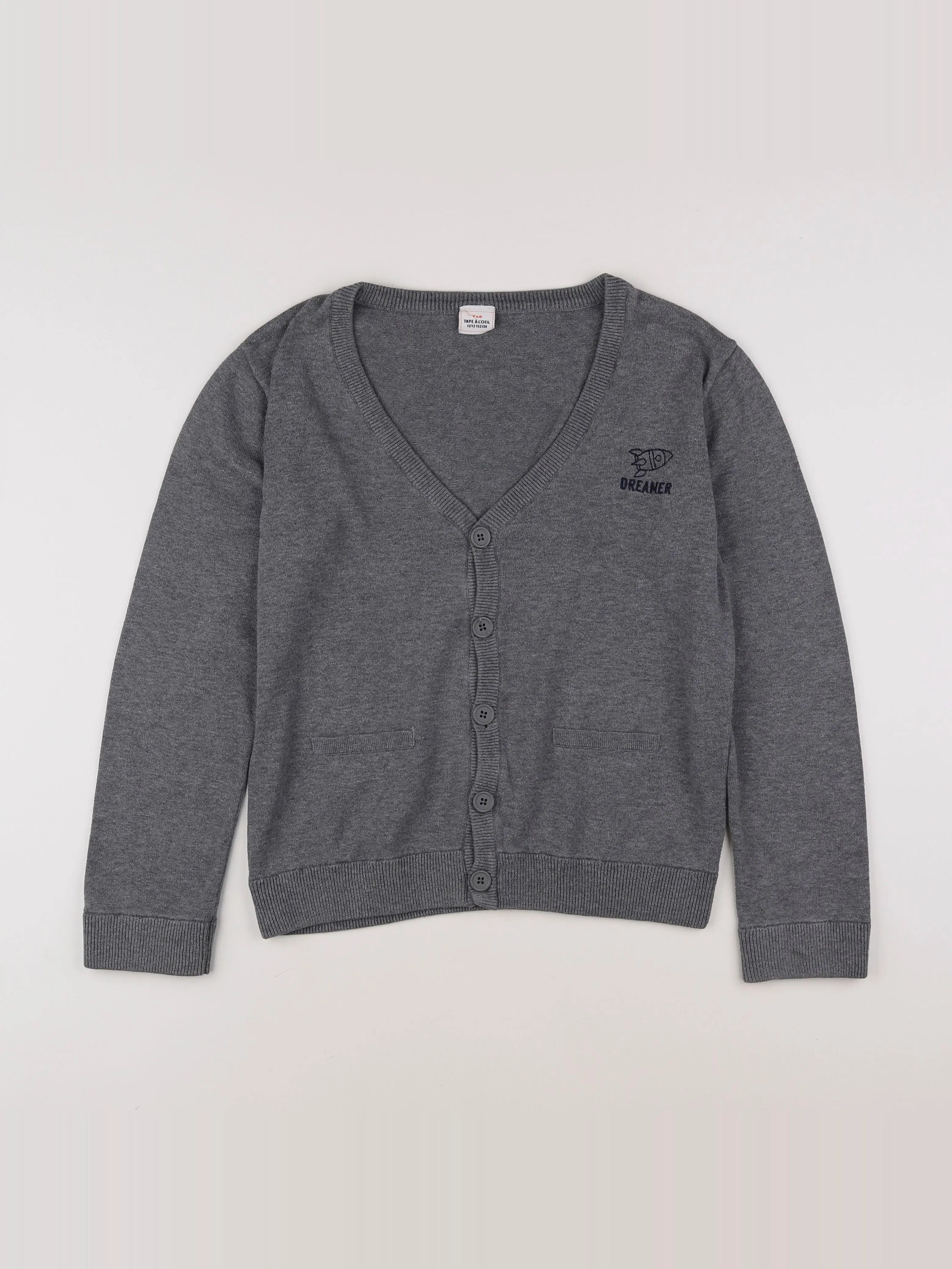 Tape à l'oeil - gilet gris - 12 ans