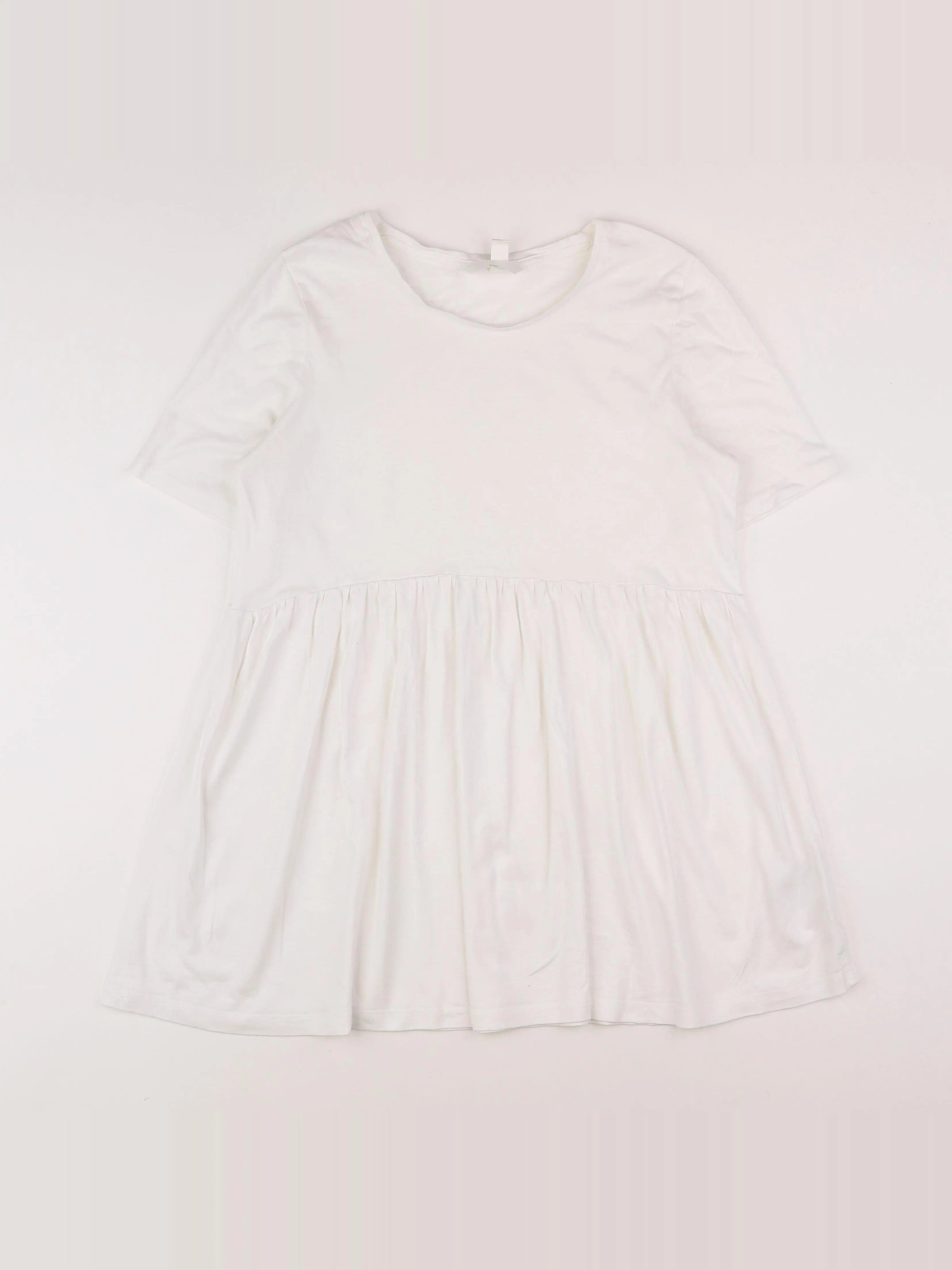 H&M - tee-shirt grossesse blanc - 36 à 38