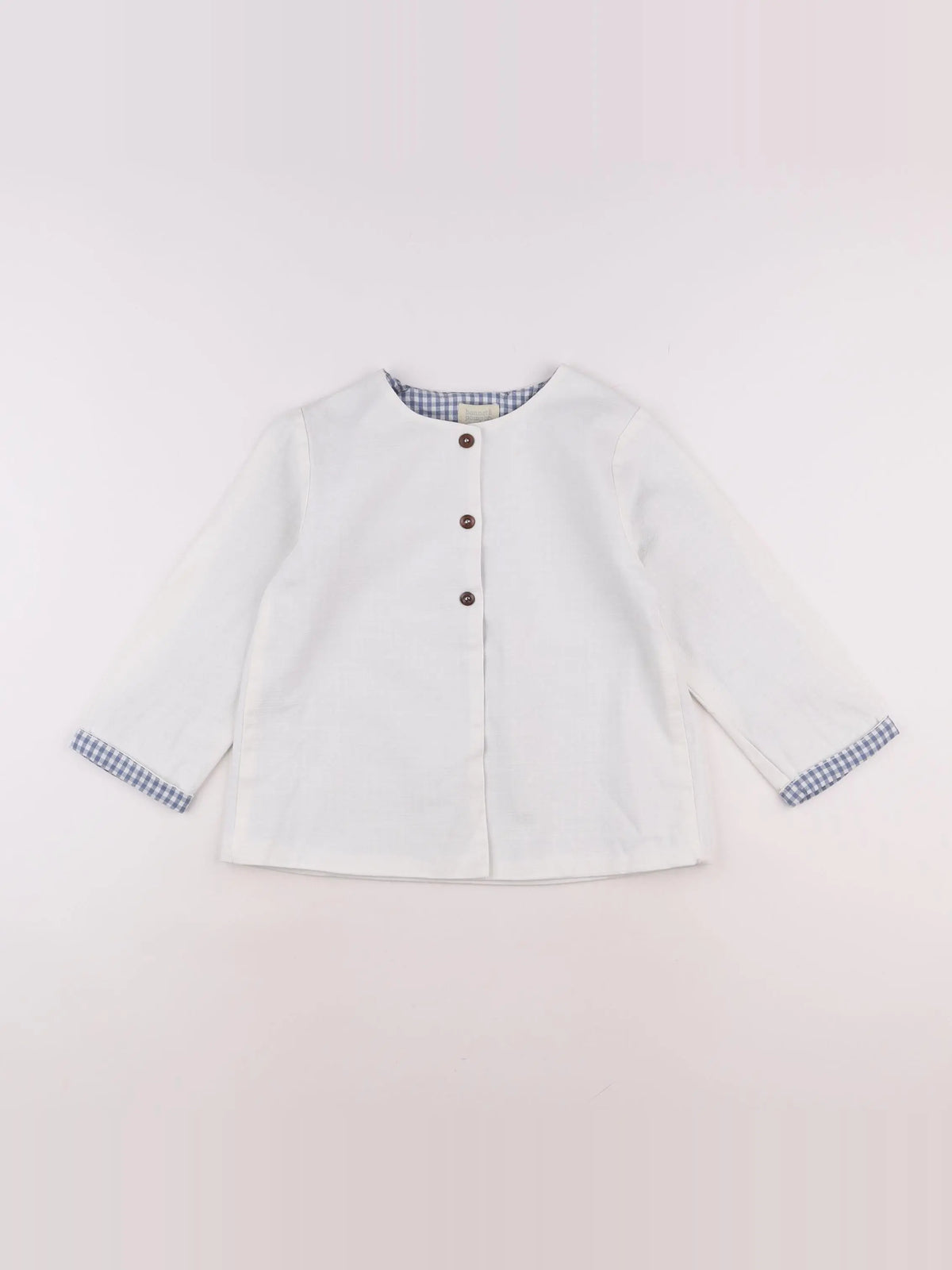 Bonnet à Pompon - veste blanc - 6 ans