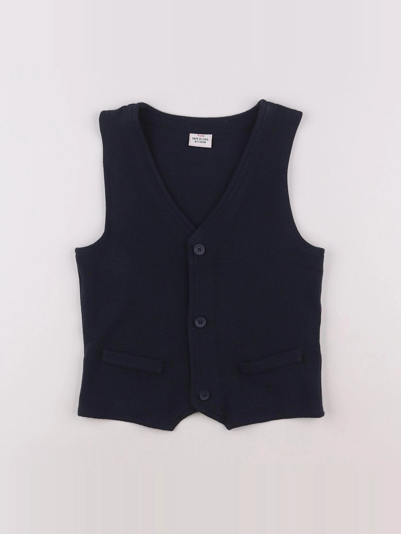 Tape à l'oeil - gilet bleu - 8 ans