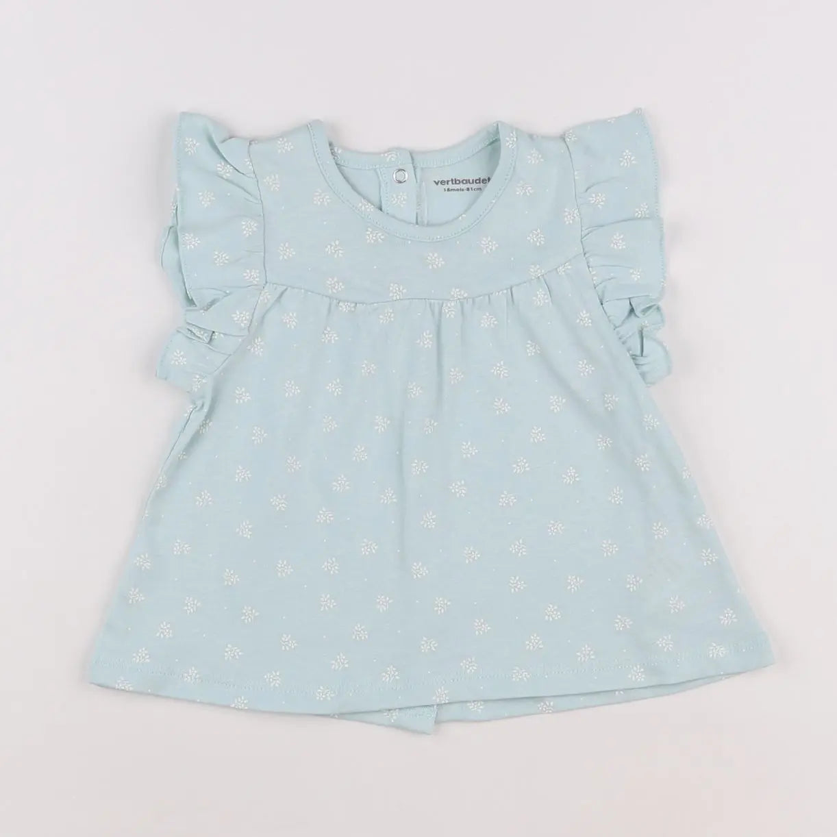 Vertbaudet - tee-shirt bleu - 18 mois