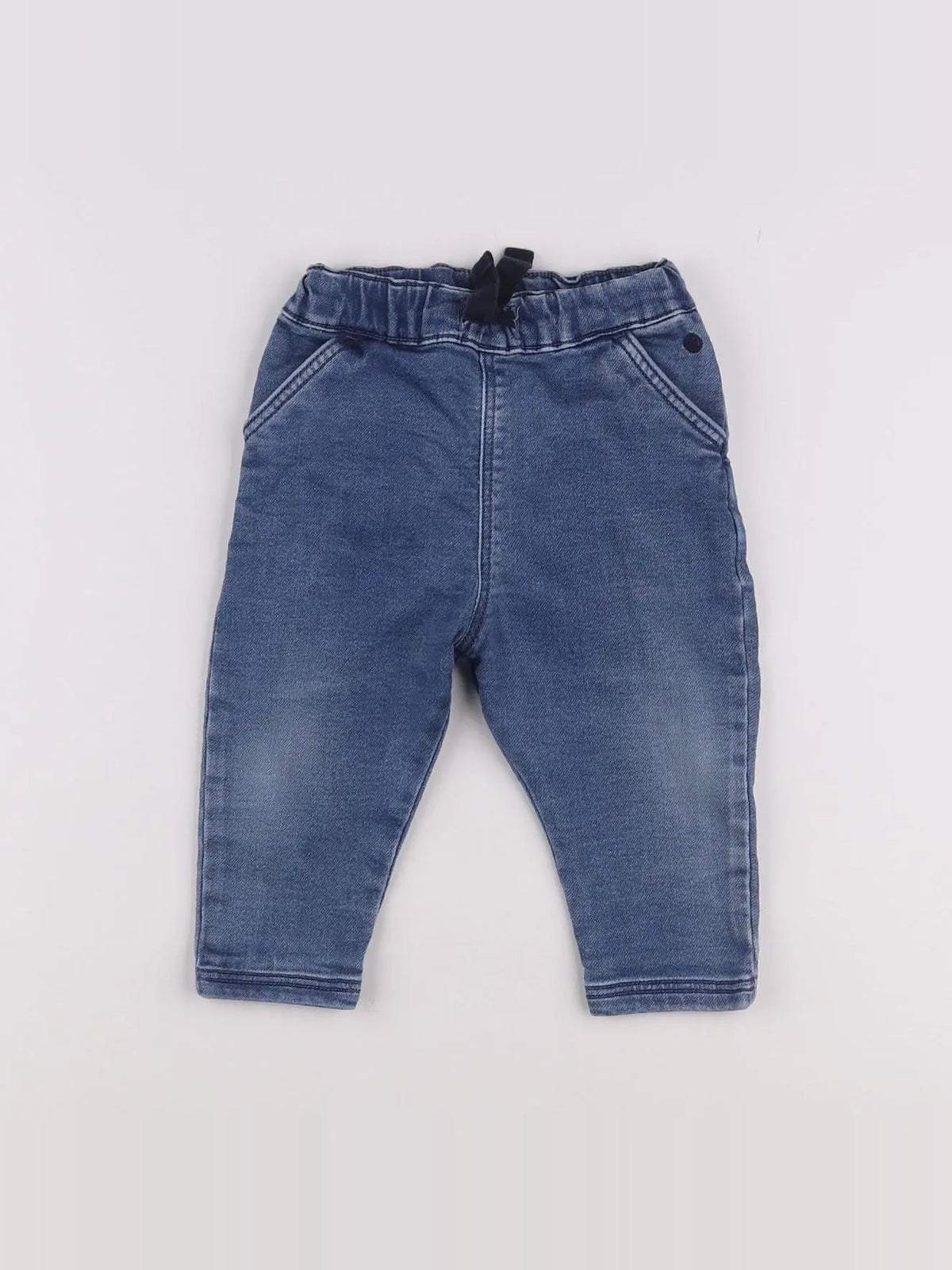 Petit Bateau - jean bleu - 12 mois
