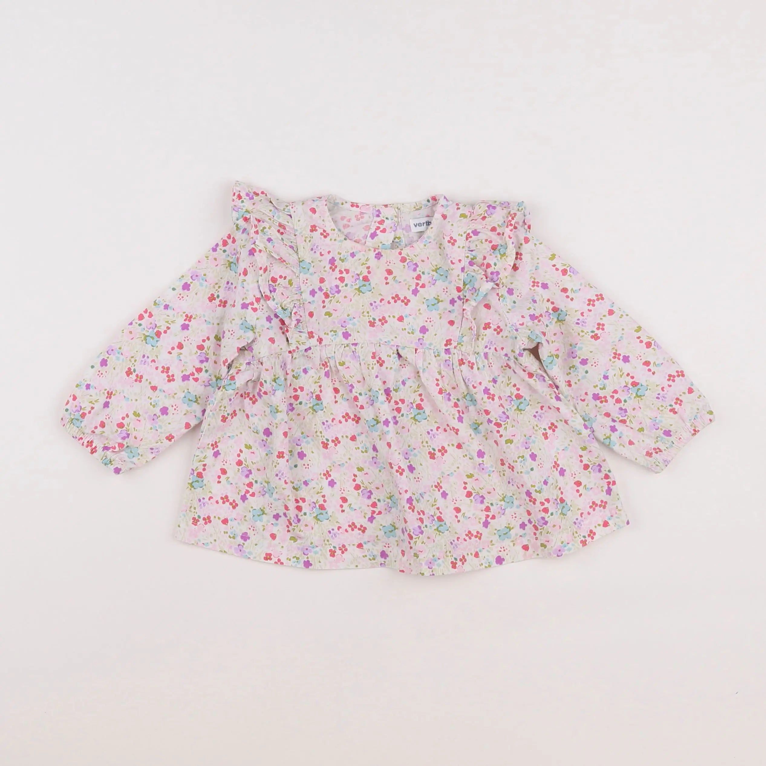 Vertbaudet - blouse multicolore - 9 mois