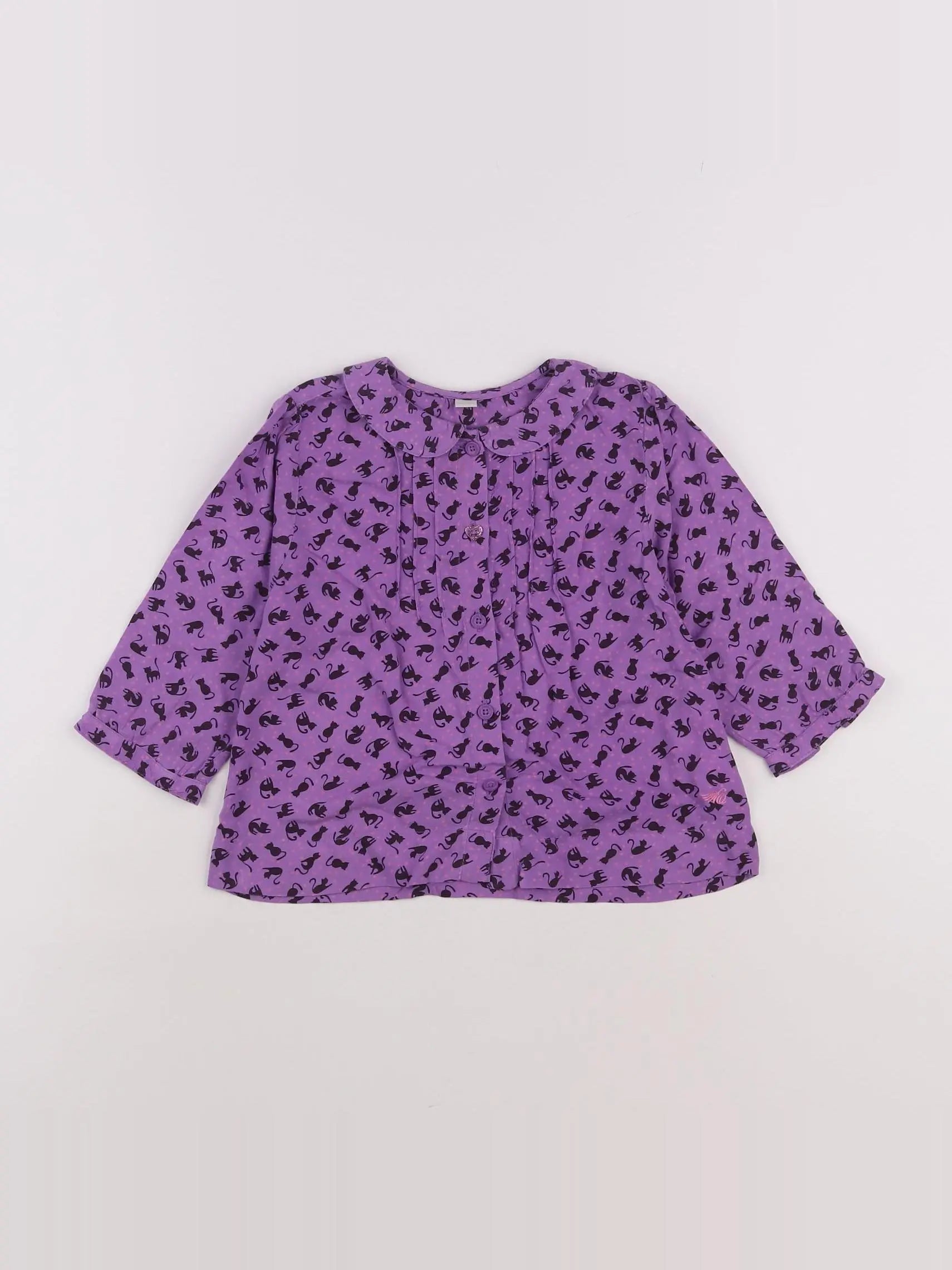 Esprit - blouse violet - 12 mois