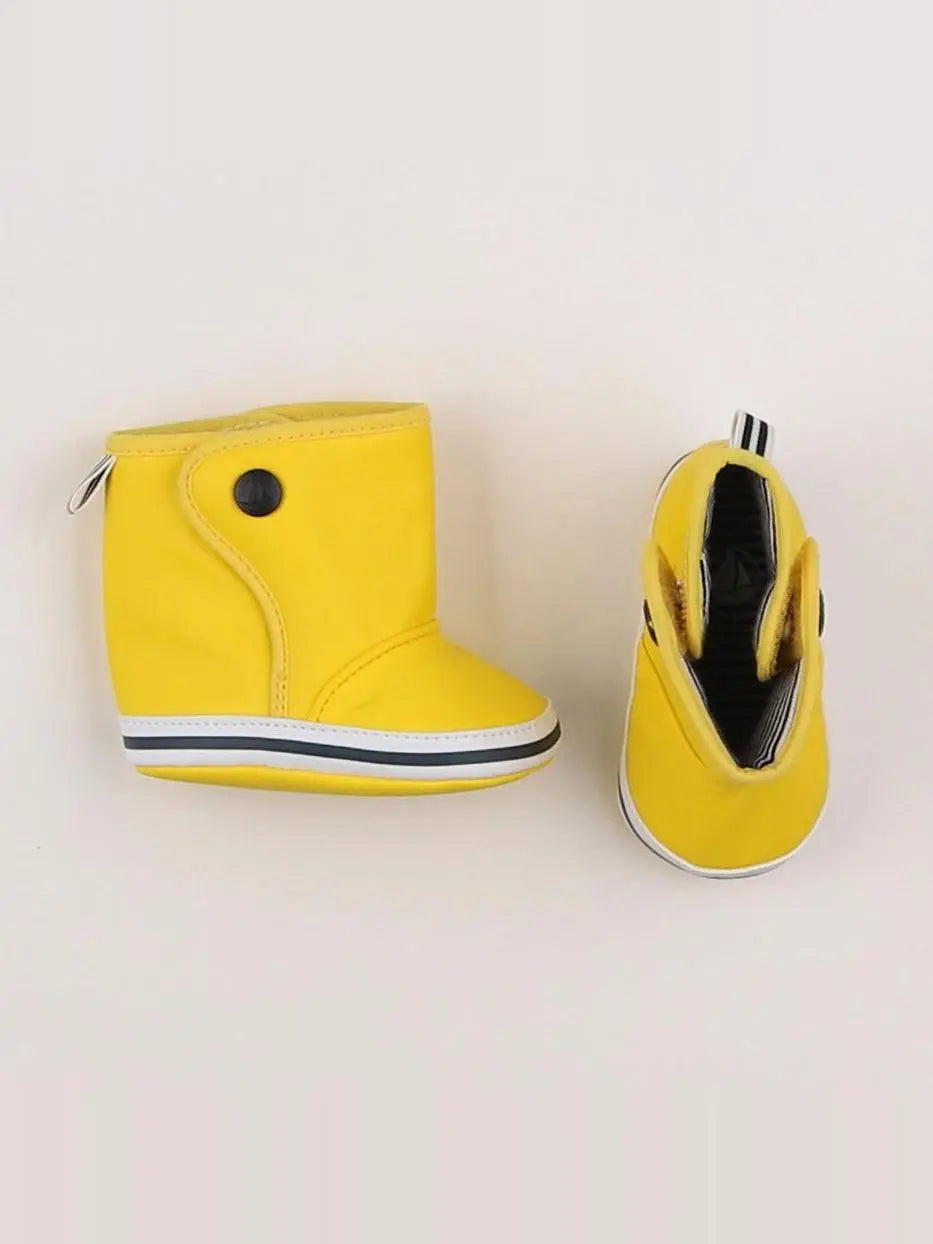 Petit Bateau - chaussons bottes de pluie jaune - pointure 17/18