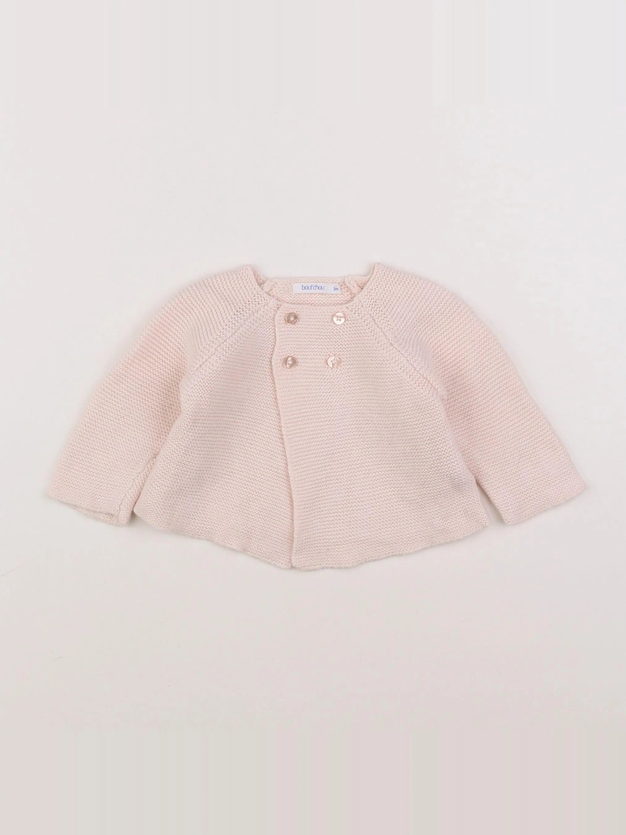 Boutchou - gilet rose - 3 mois