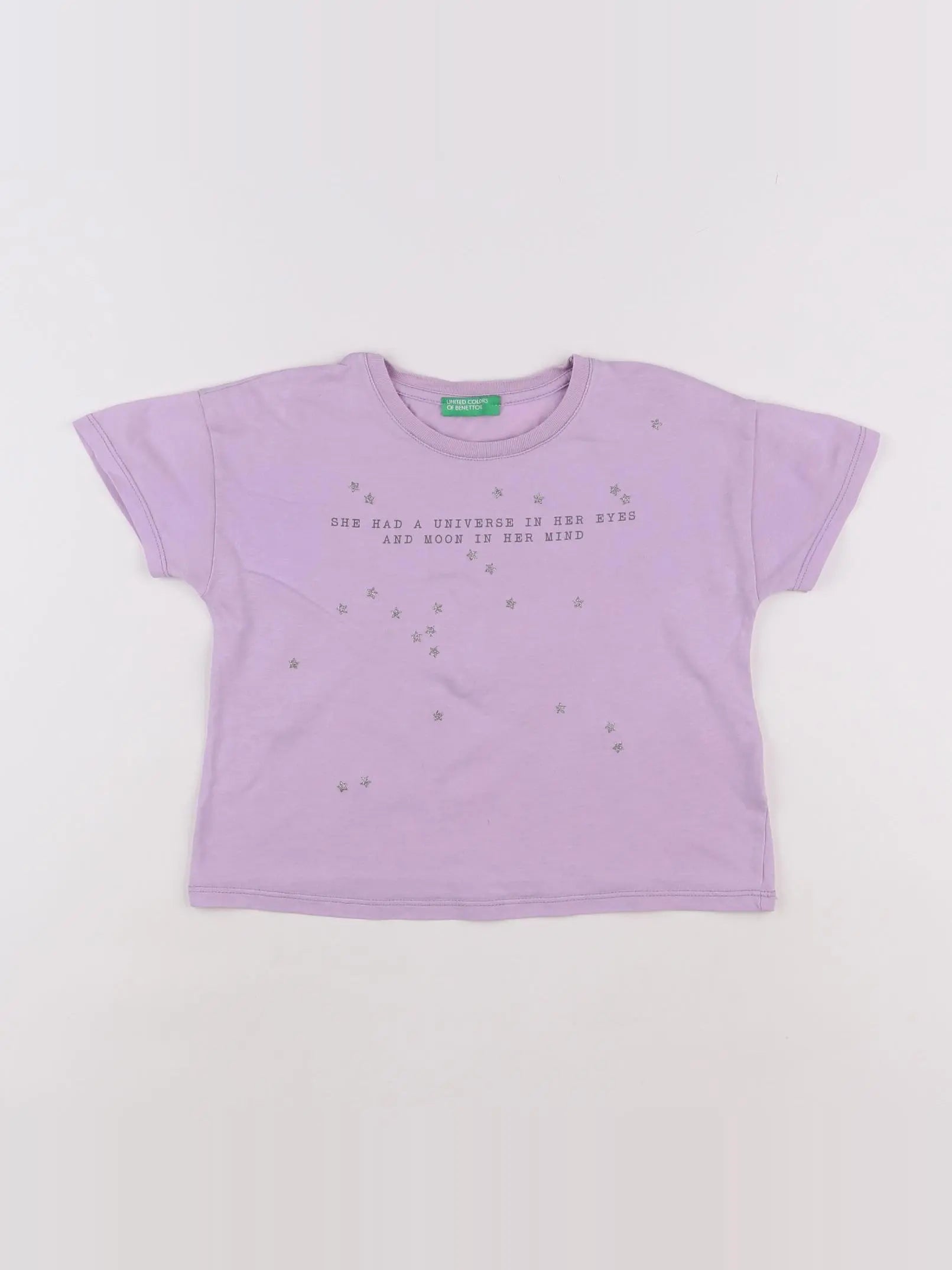 Benetton - tee-shirt violet - 3 ans
