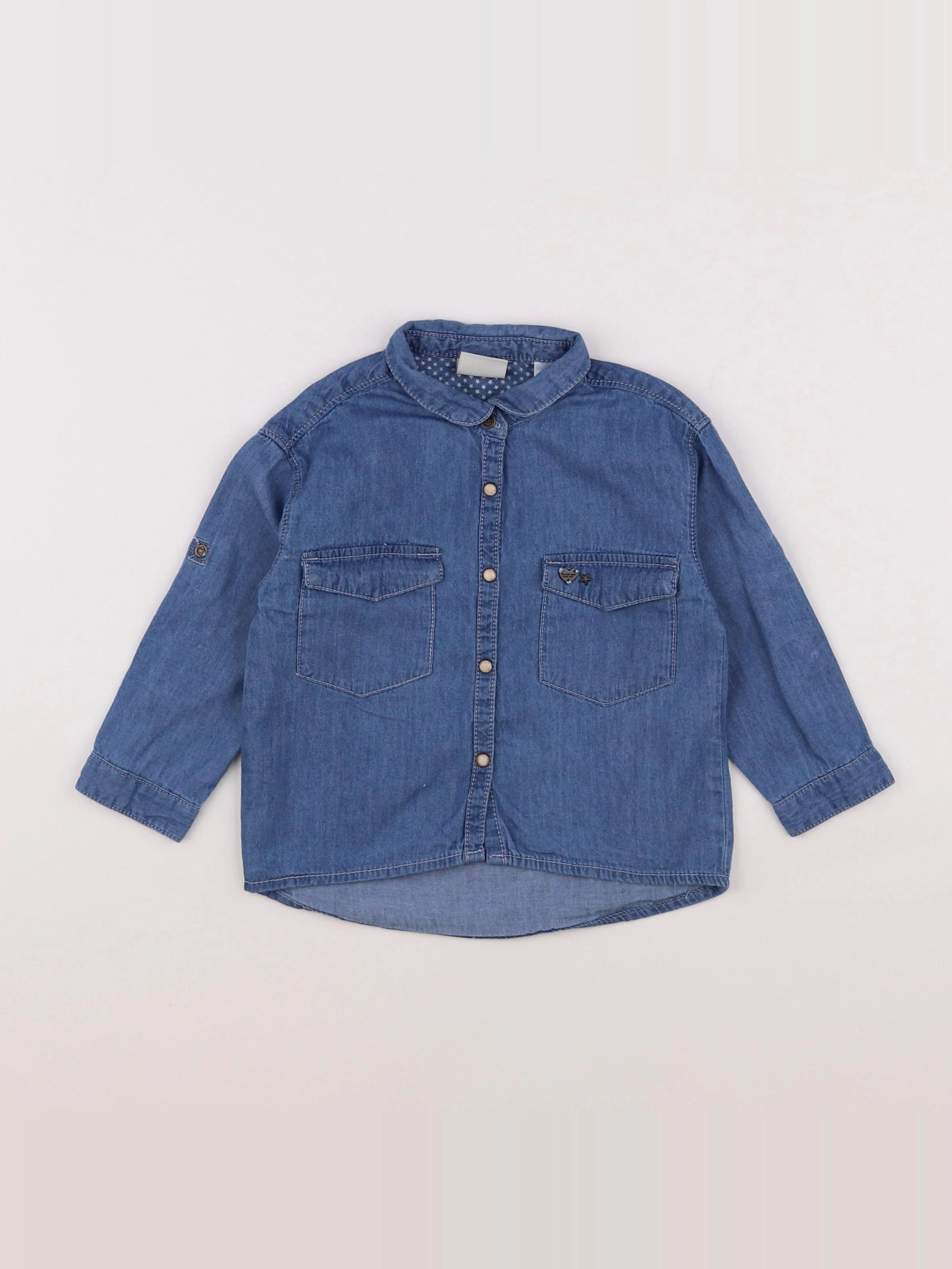 Zara - chemise bleu - 12/18 mois