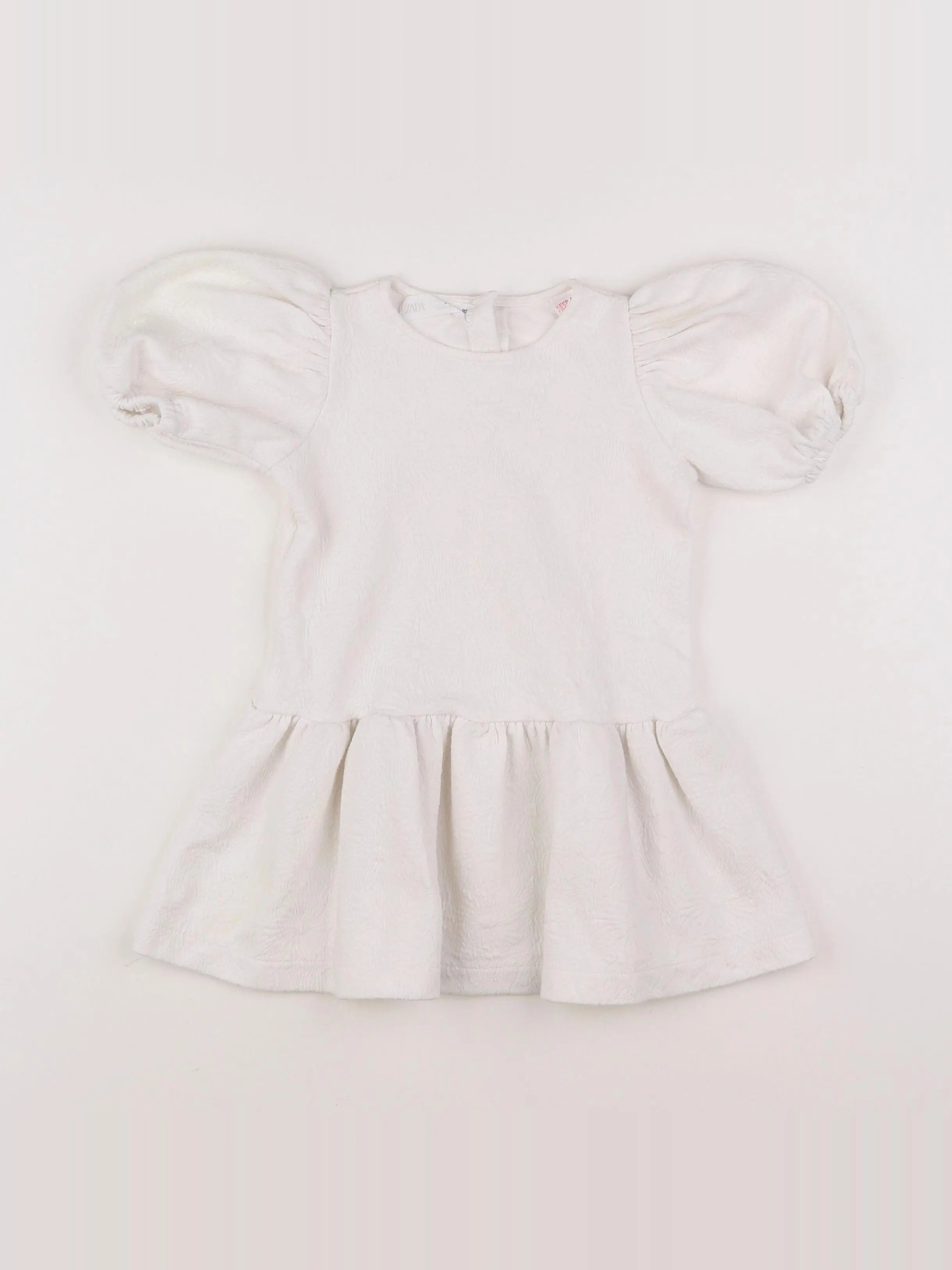 Zara - robe blanc - 18 mois à 2 ans