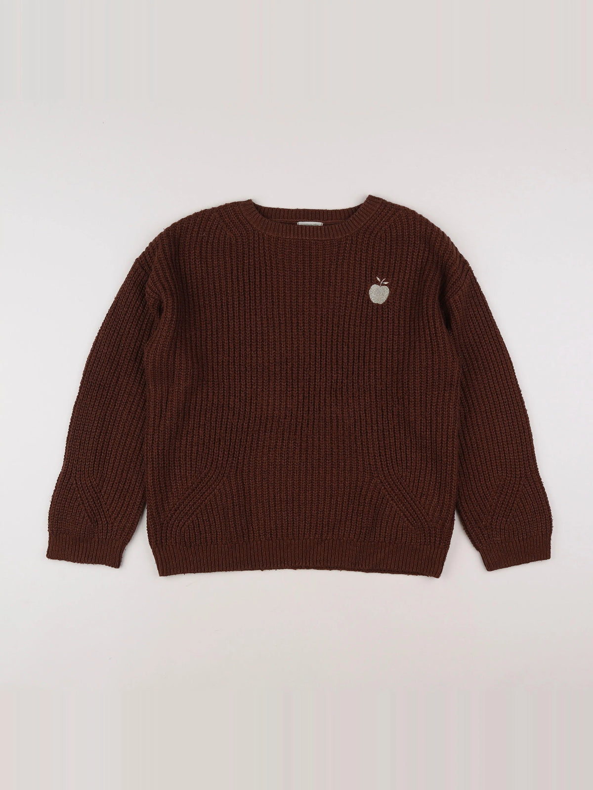 Vertbaudet - pull marron - 14 ans