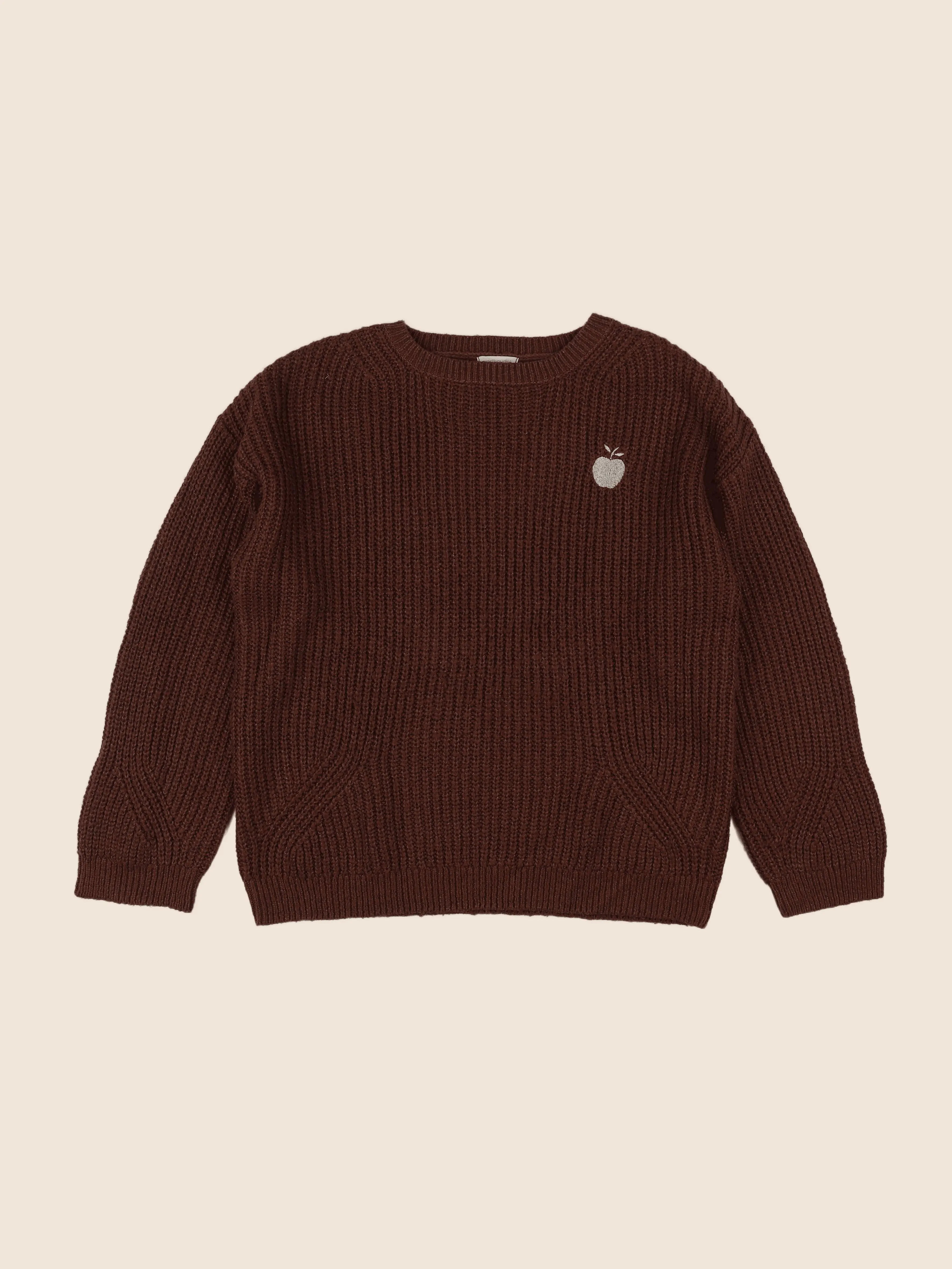Vertbaudet - pull marron - 14 ans