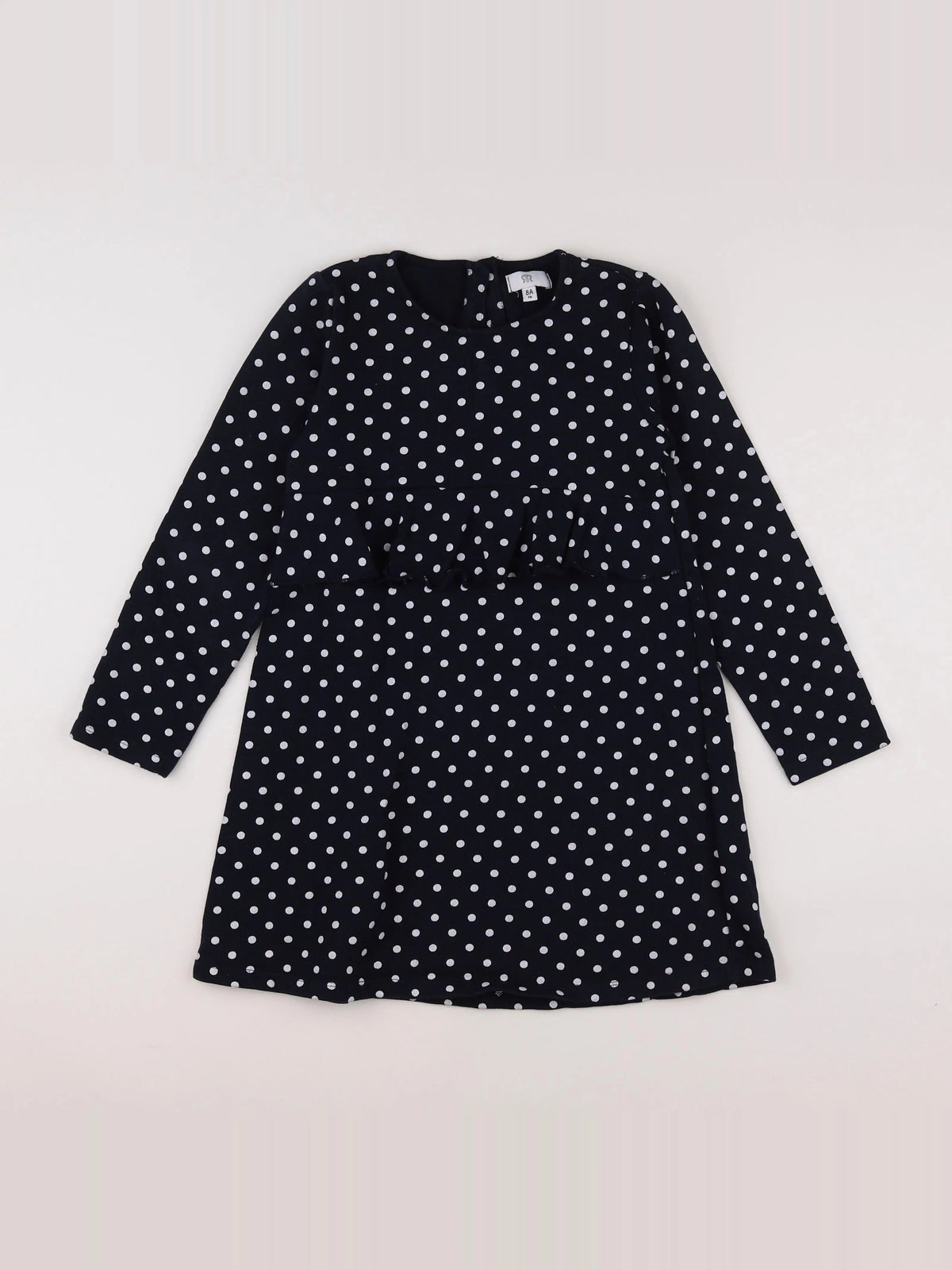 La Redoute - robe bleu, blanc - 8 ans