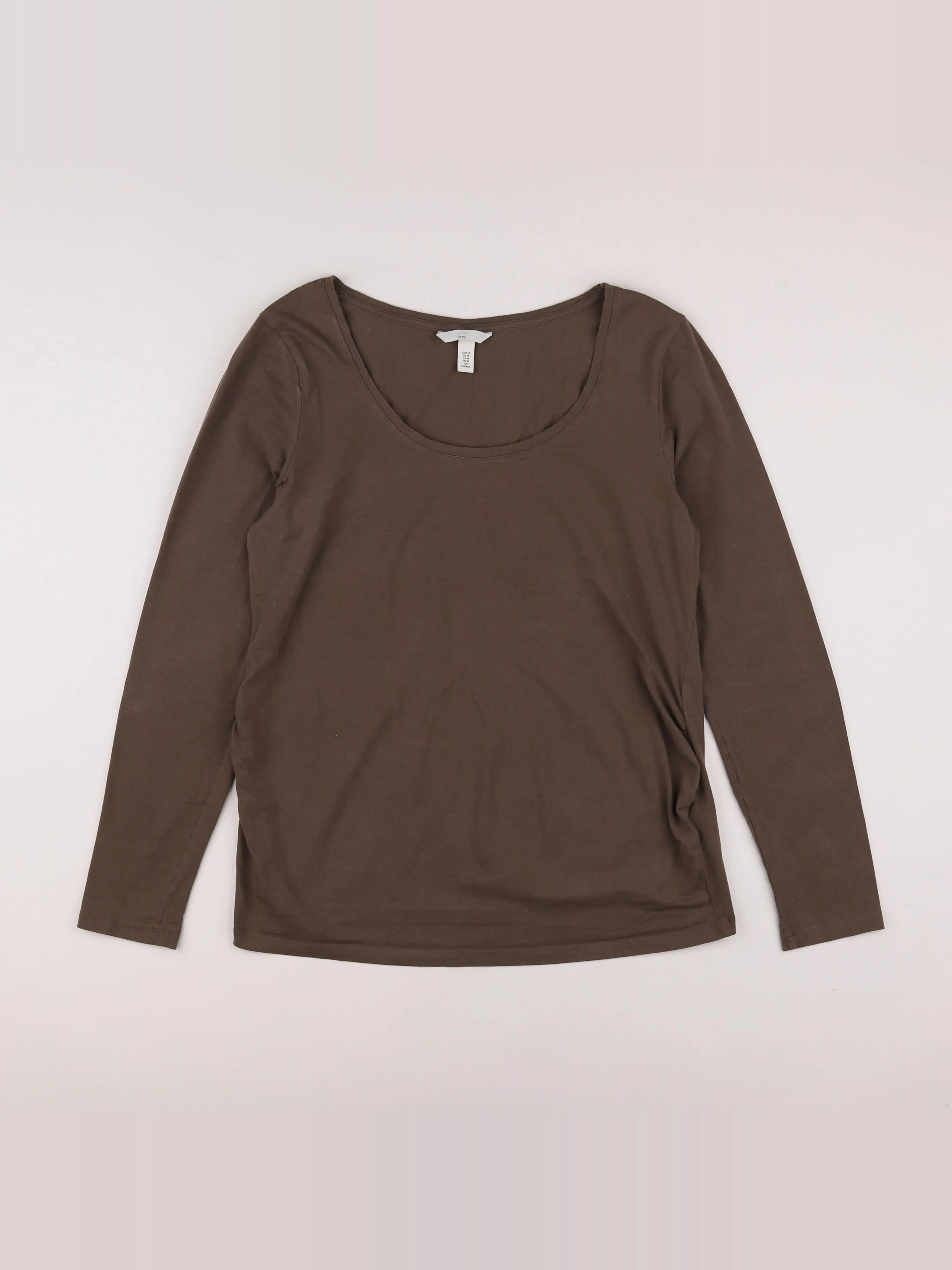 H&M - tee-shirt grossesse marron - 38