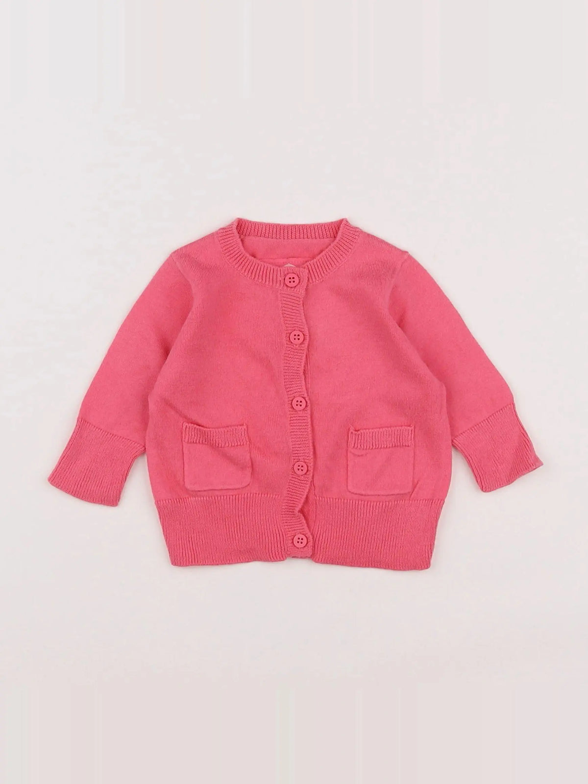 Petit Bateau - gilet rose - 3 mois
