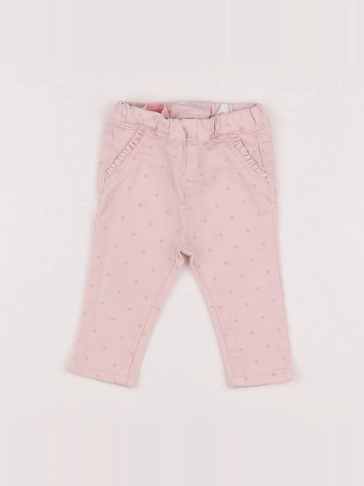 H&M - jegging rose - 3/6 mois