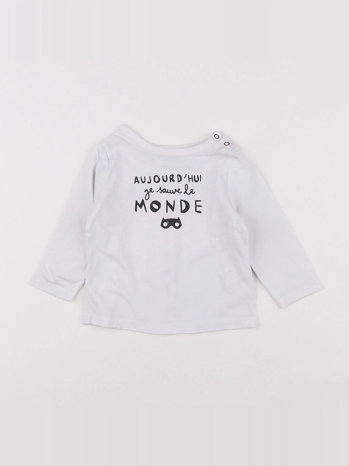 Tape à l'oeil - tee-shirt blanc - 6 mois