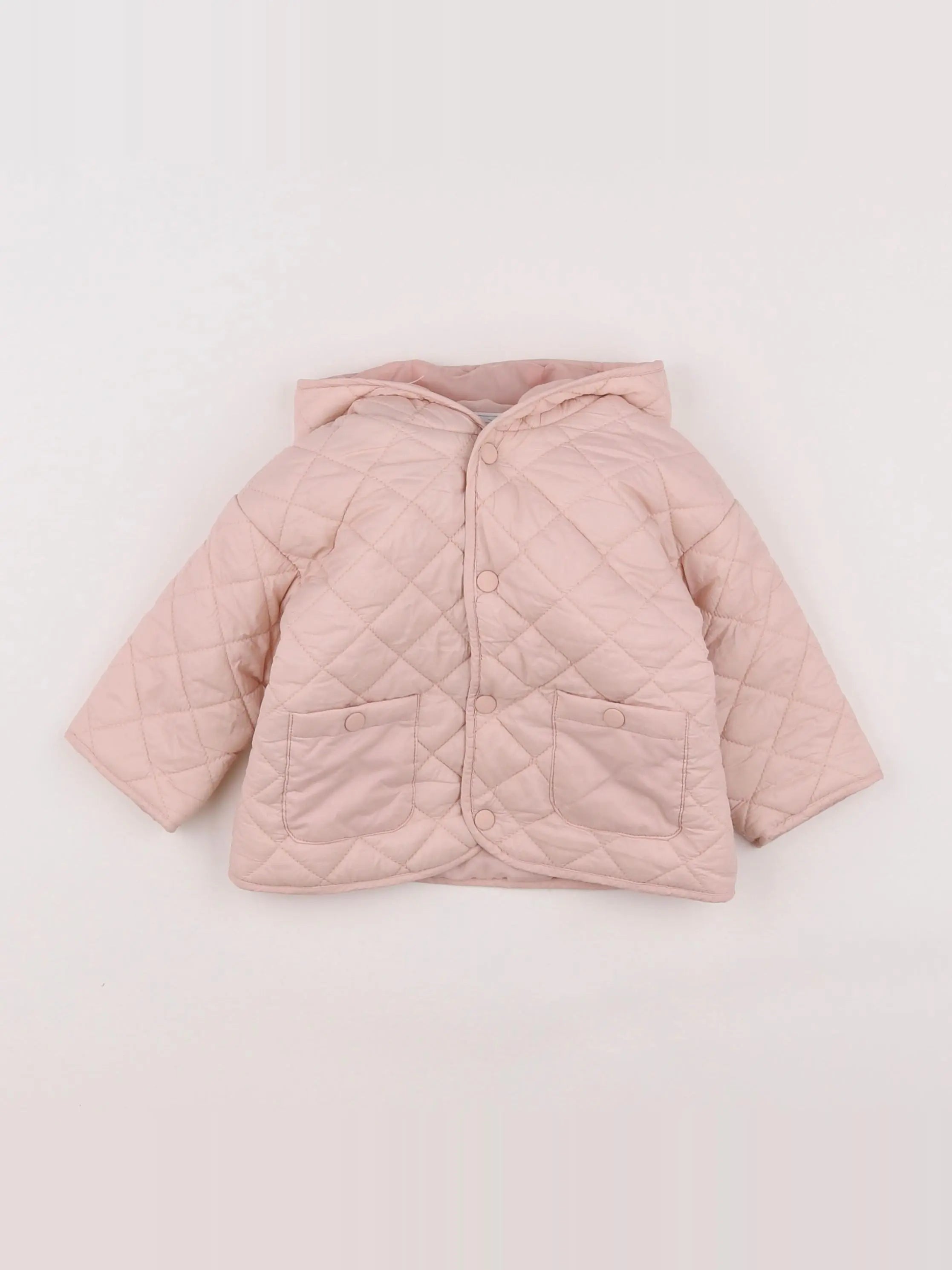 Vertbaudet - doudoune rose - 9 mois