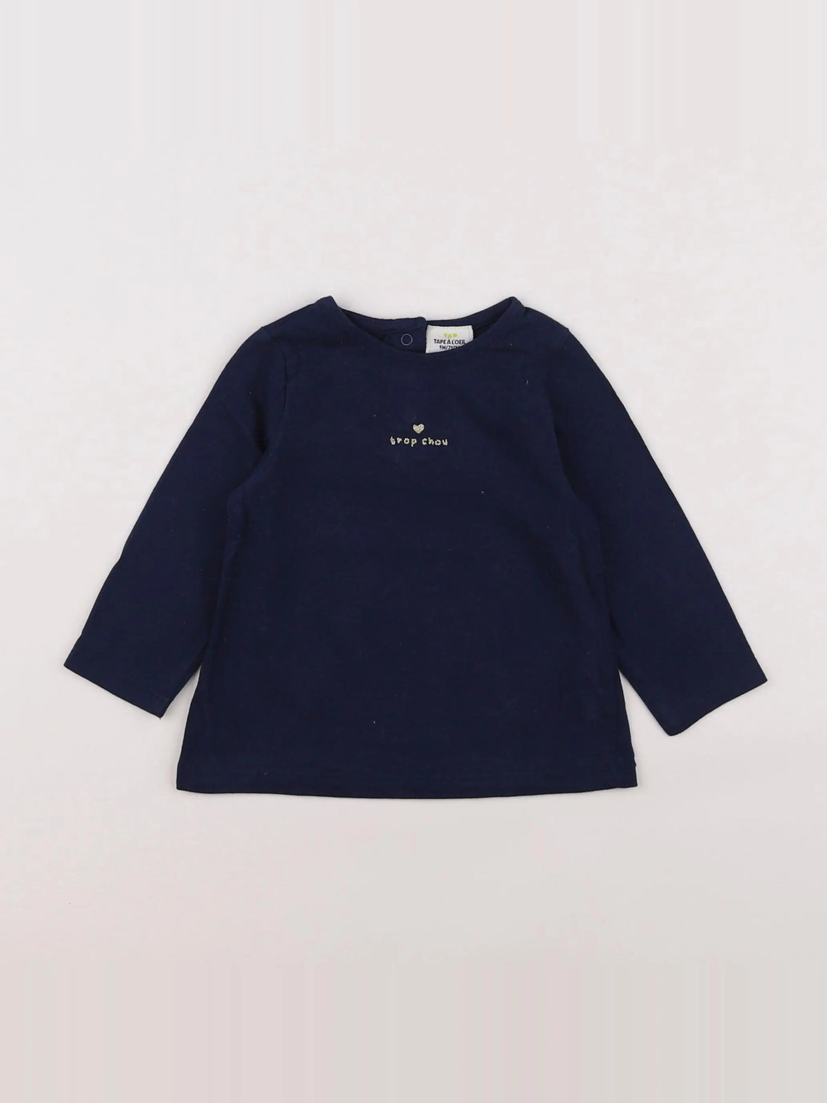 Tape à l'oeil - tee-shirt bleu - 9 mois