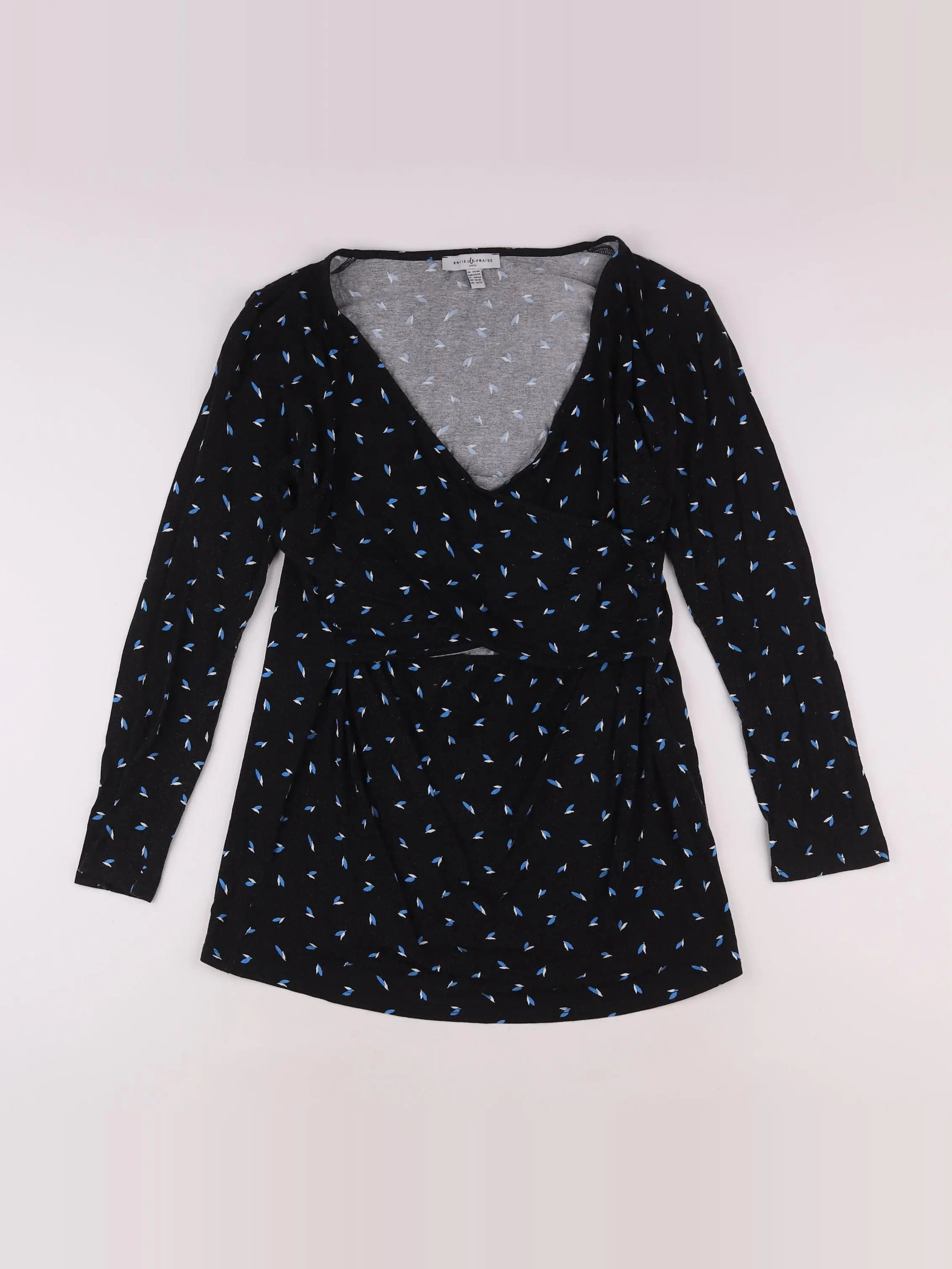 Envie de fraise - tee-shirt grossesse noir - 44 à 46