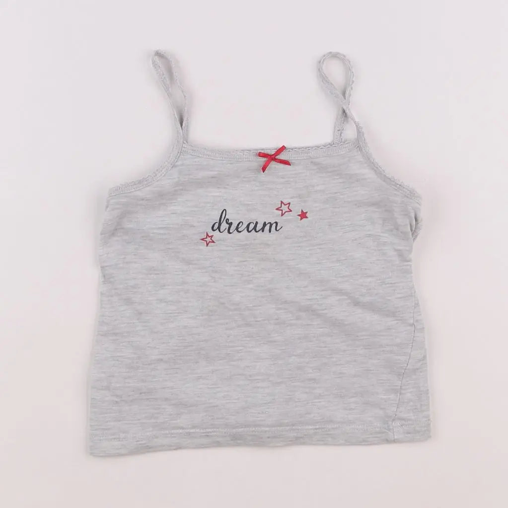 Vertbaudet - maillot de corps gris - 2 ans