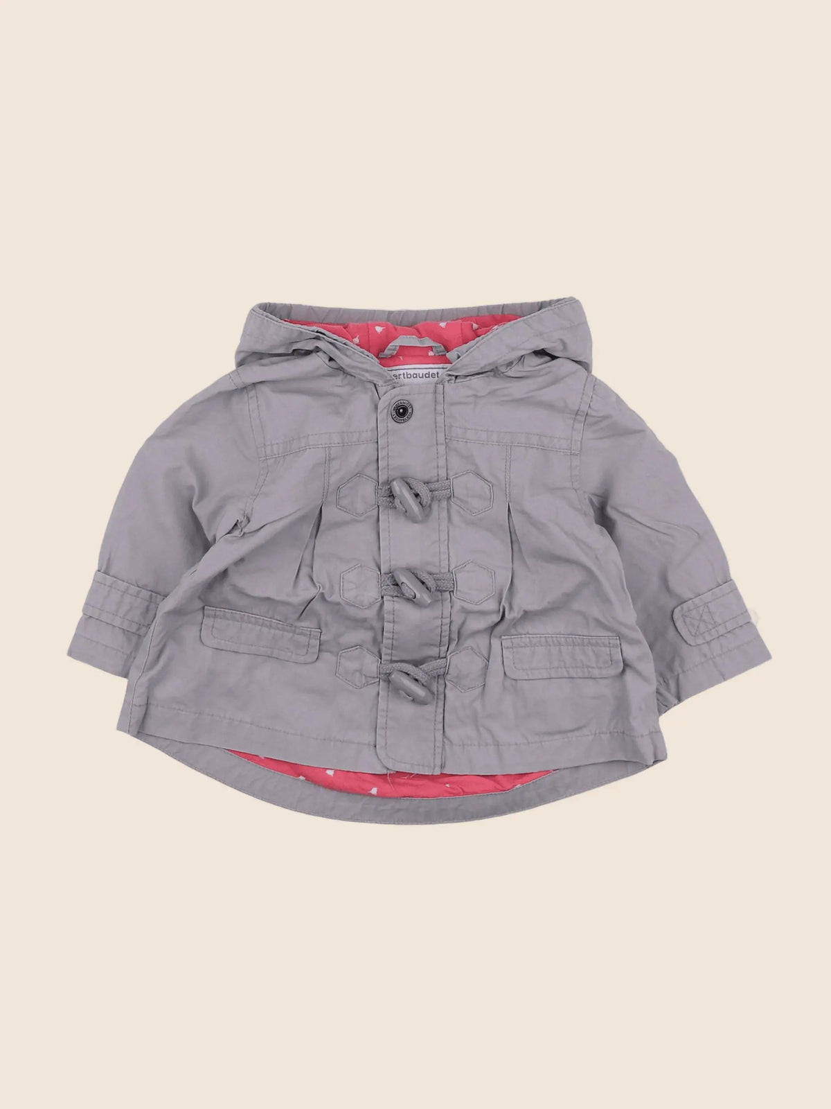 Vertbaudet - veste gris - 6 mois