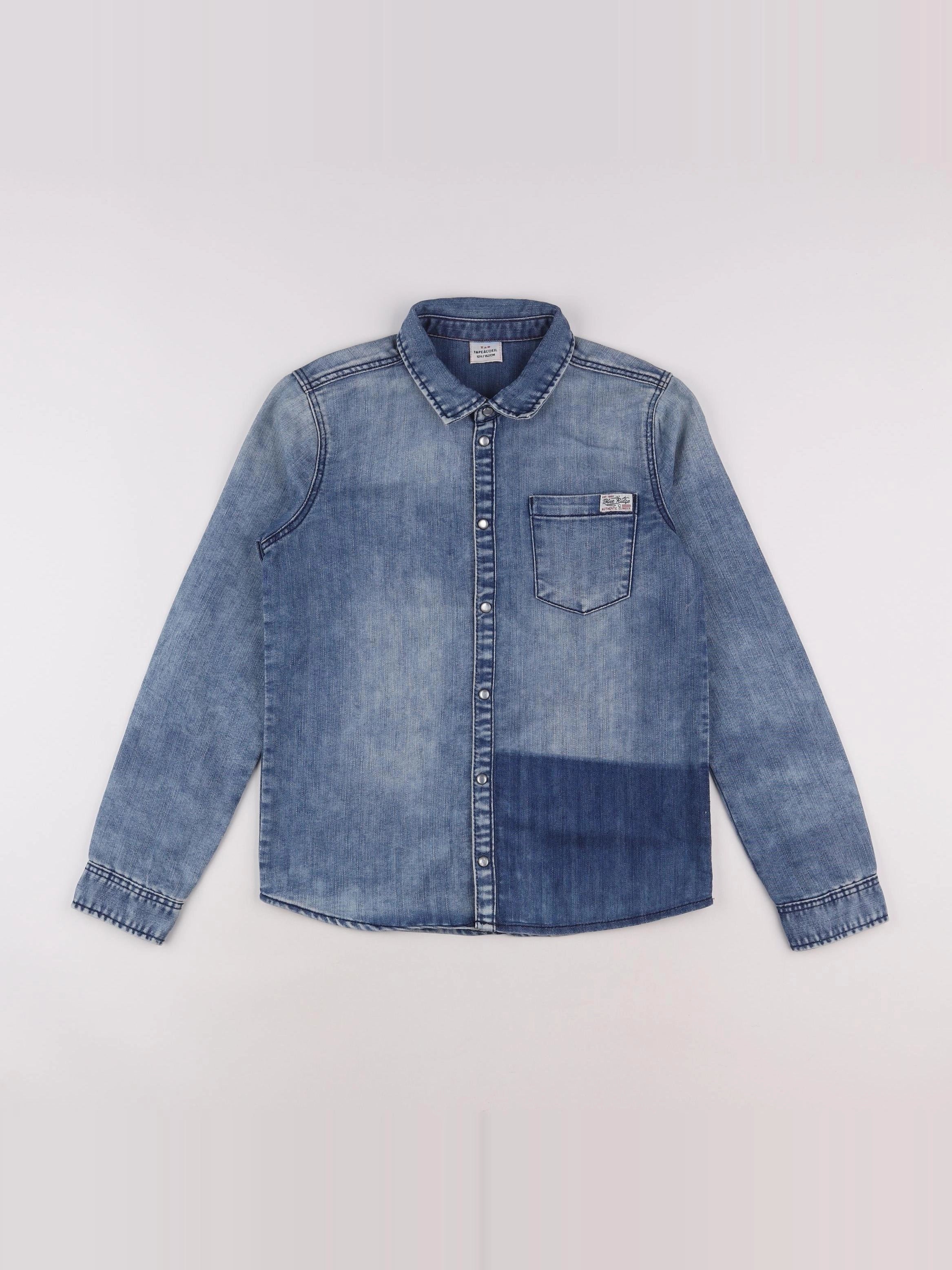 Tape à l'oeil - chemise bleu - 12 ans