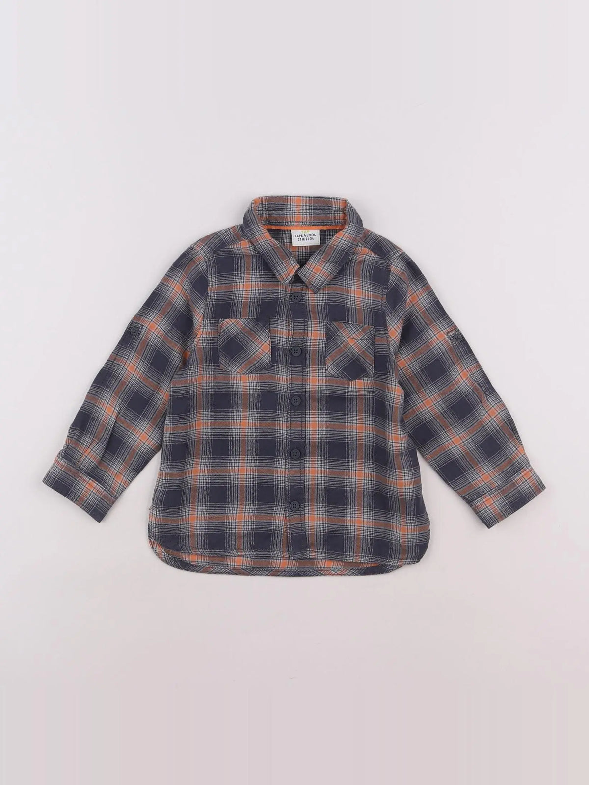 Tape à l'oeil - chemise gris, orange - 2 ans