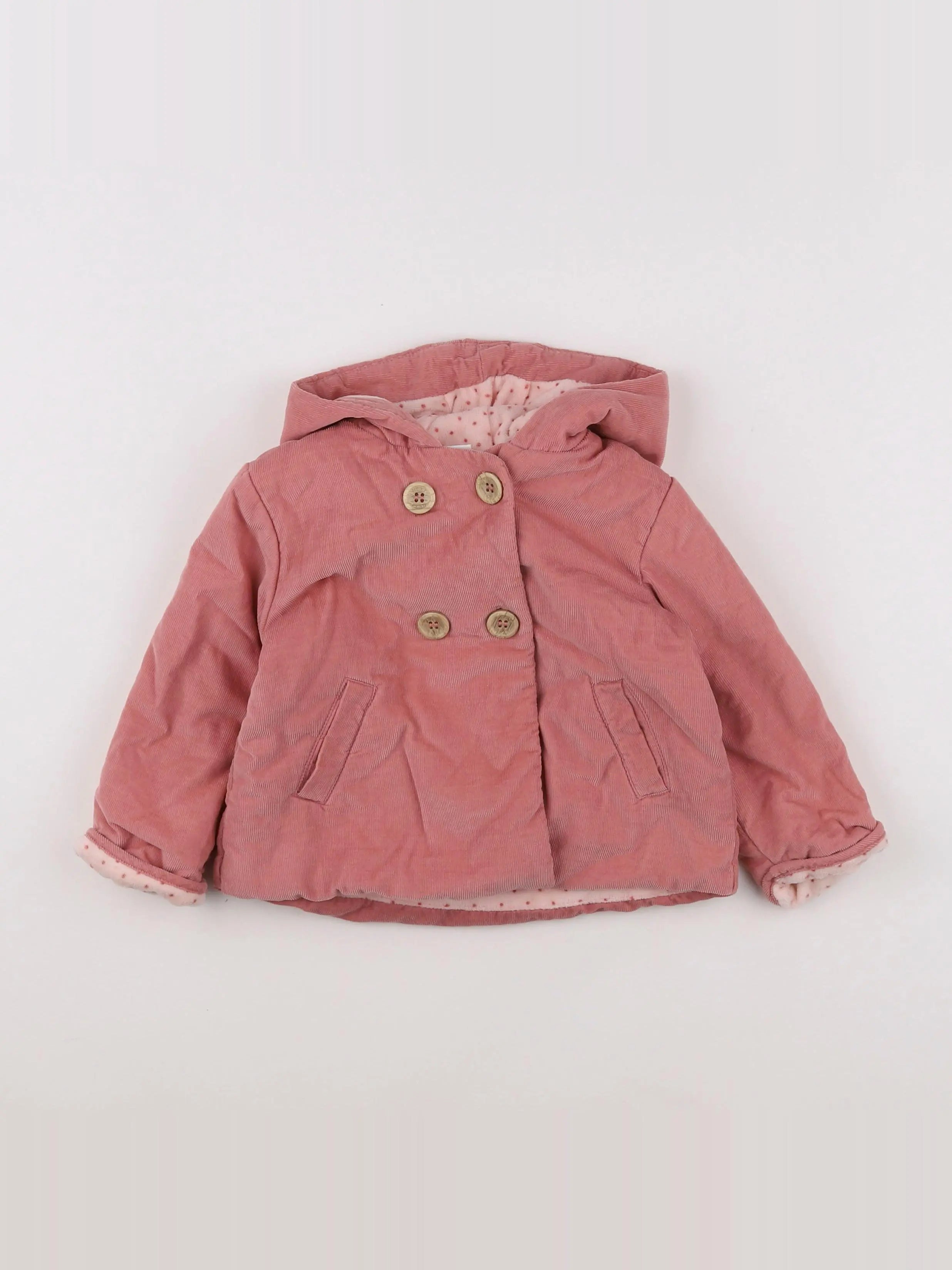 Next - veste rose - 12/18 mois