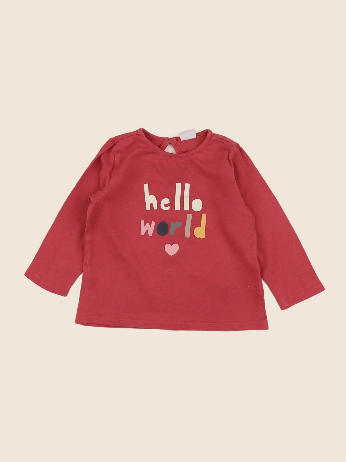 H&M - tee-shirt rose - 9 mois