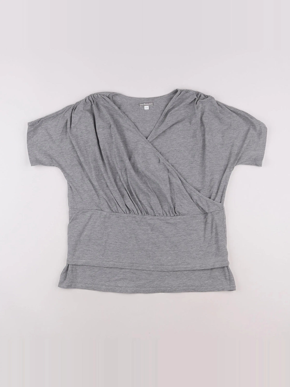 Vertbaudet - tee-shirt grossesse, allaitement gris - 42 à 44