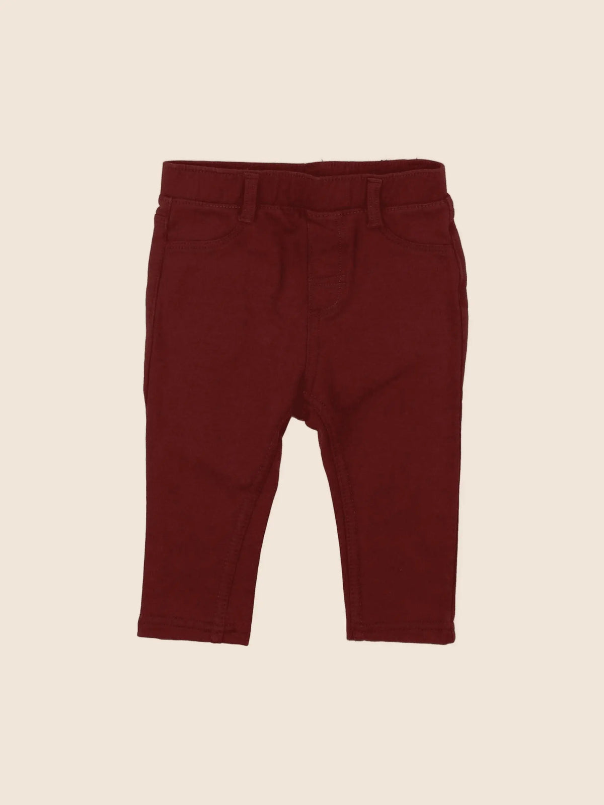 H&M - jegging rouge - 9 mois
