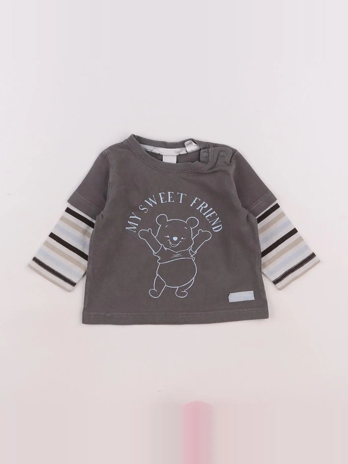 H&M - tee-shirt marron - 3/6 mois