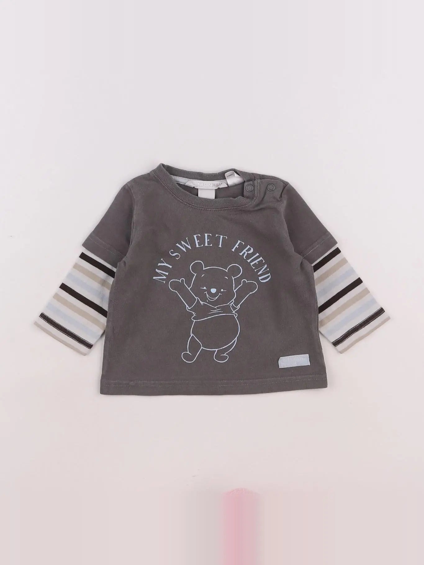 H&M - tee-shirt marron - 3/6 mois