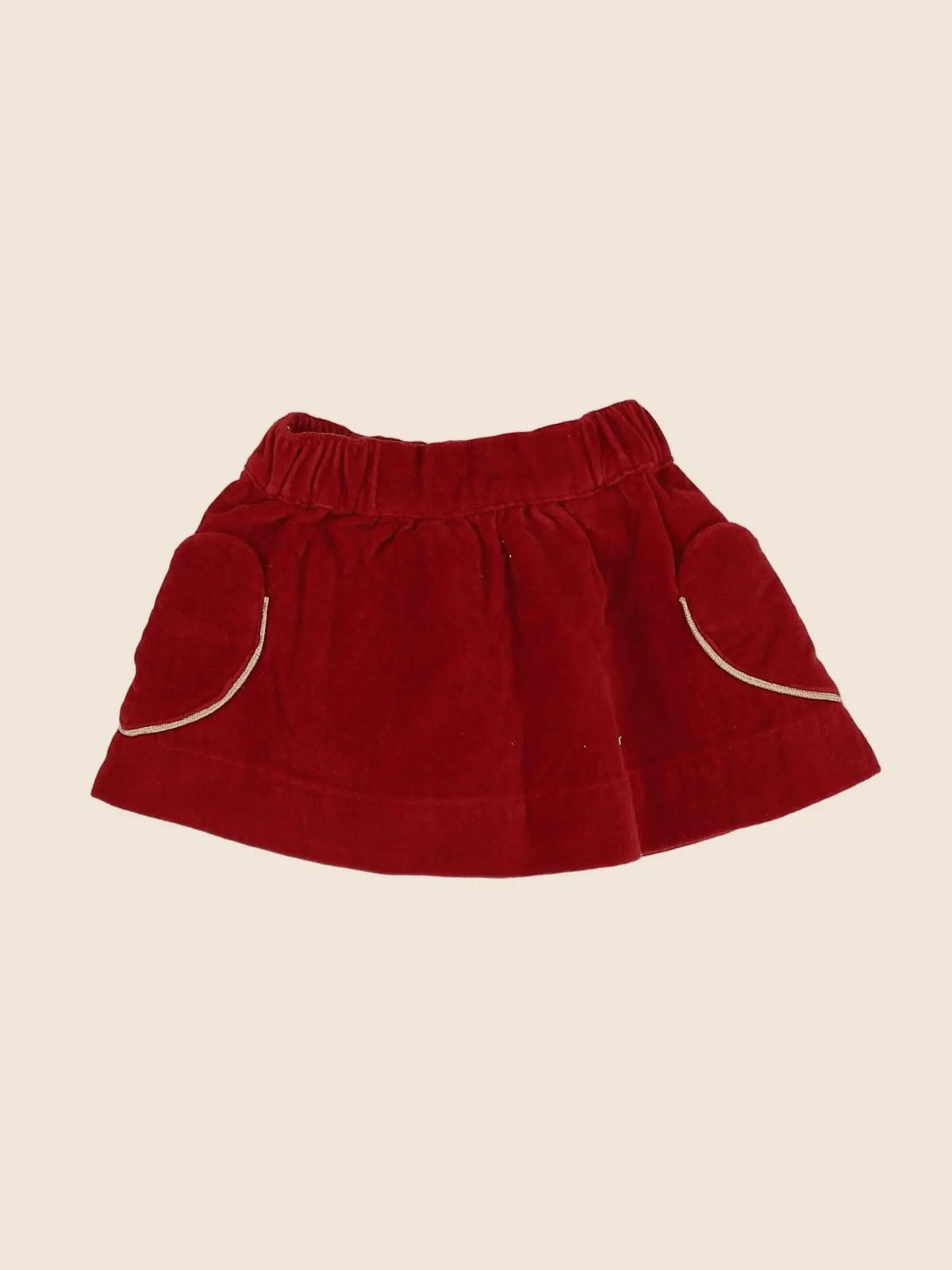 Vertbaudet - jupe rouge - 3 mois