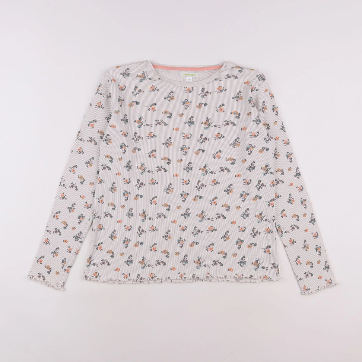 Vertbaudet - tee-shirt beige - 12 ans