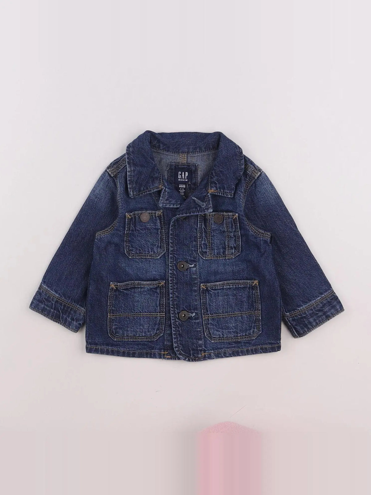 GAP - veste bleu - 6/12 mois