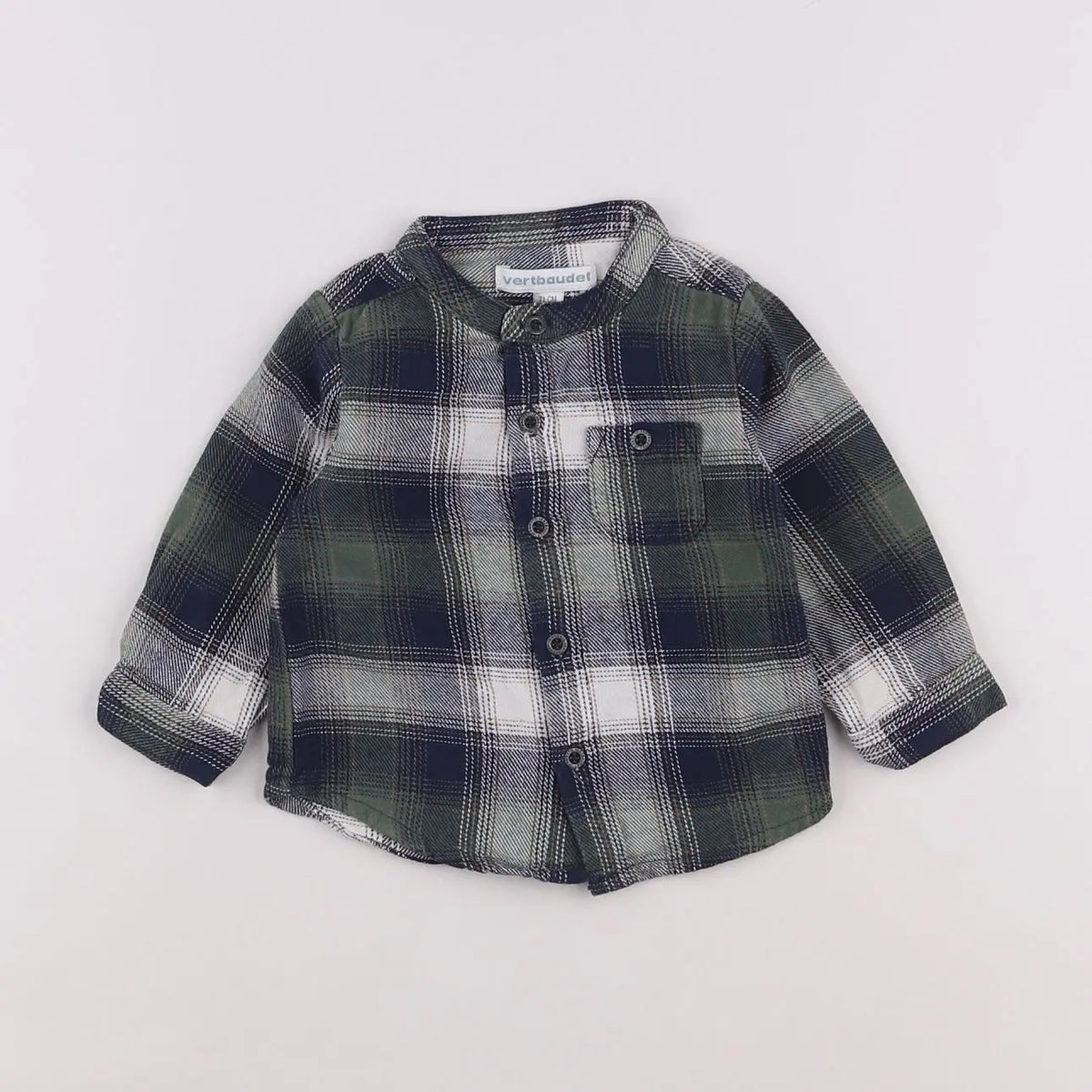 Vertbaudet - chemise multicolore - 9 mois