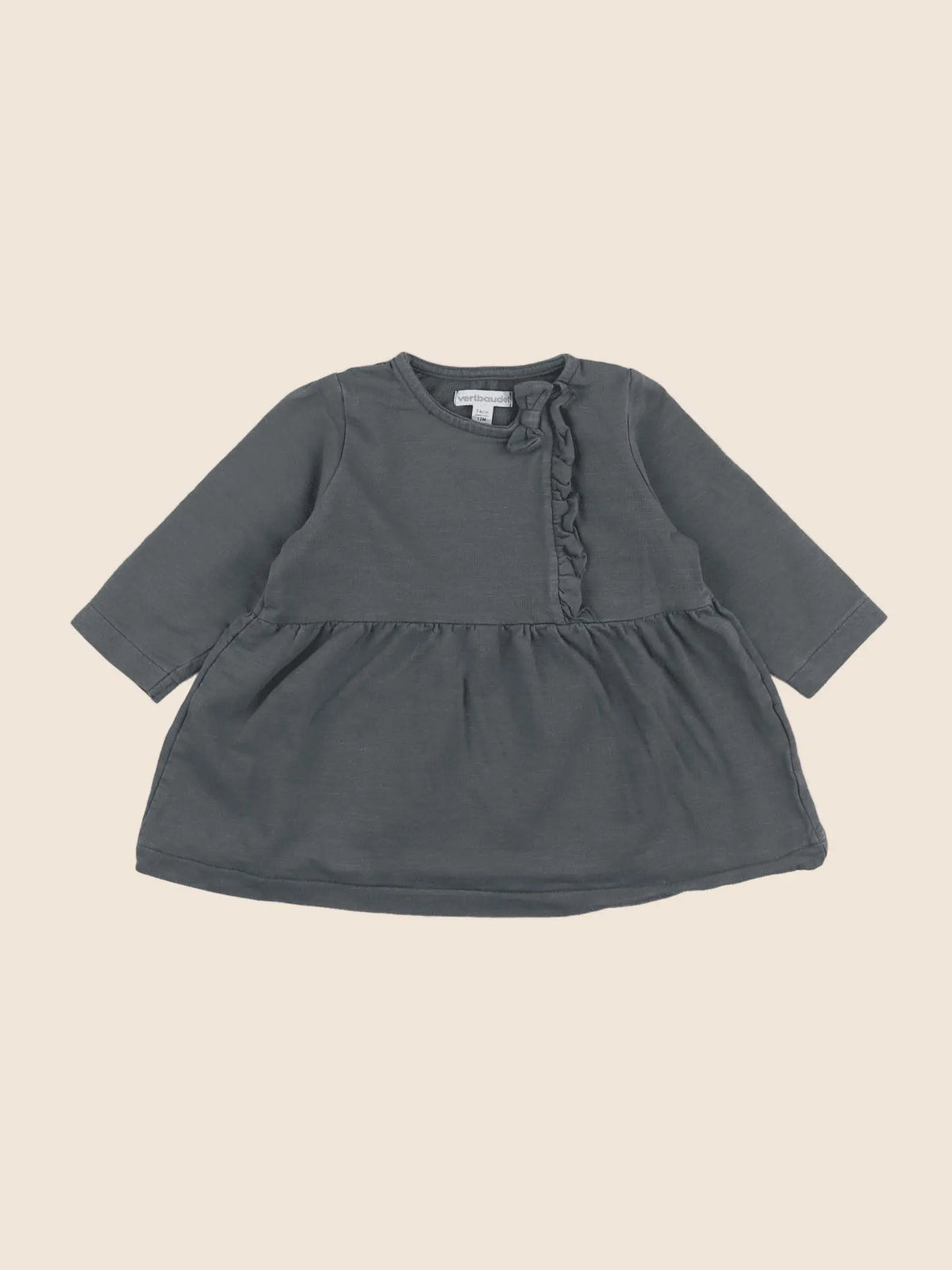 Vertbaudet - robe vert - 12 mois