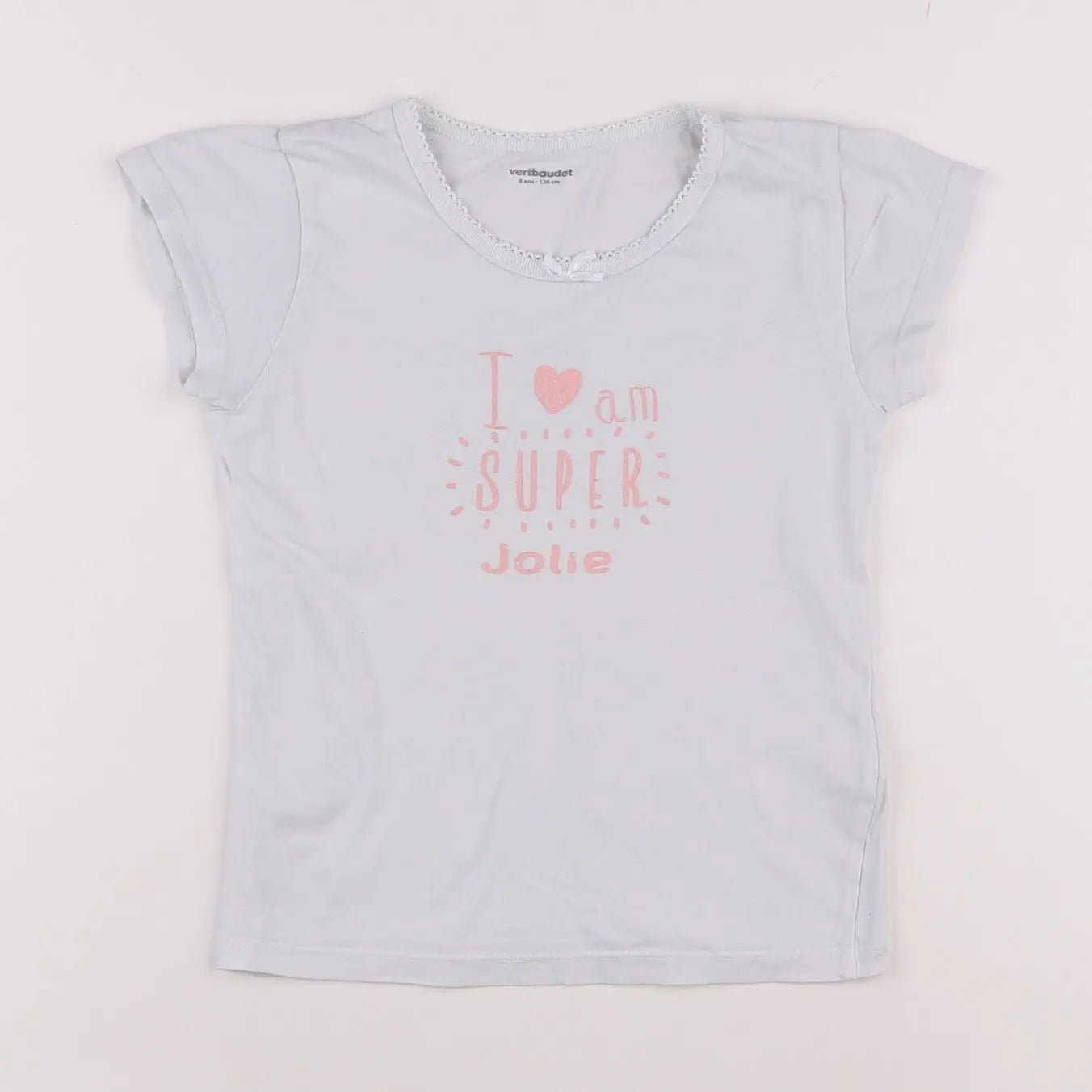 Vertbaudet - maillot de corps blanc - 8 ans