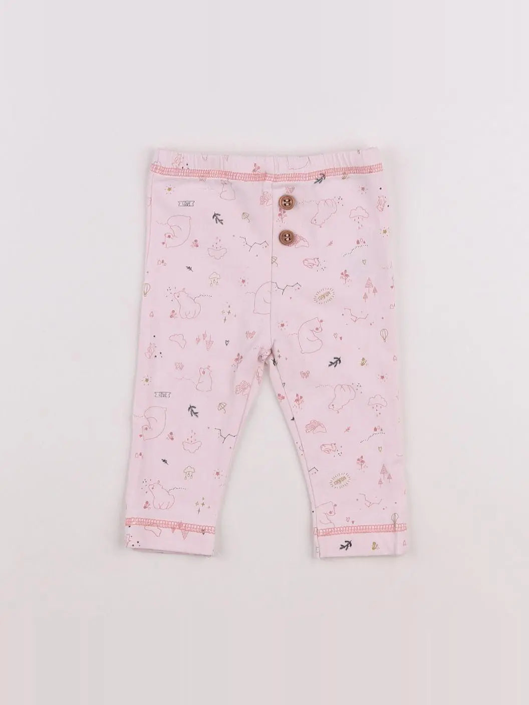 Noukie's - legging rose - 1 mois