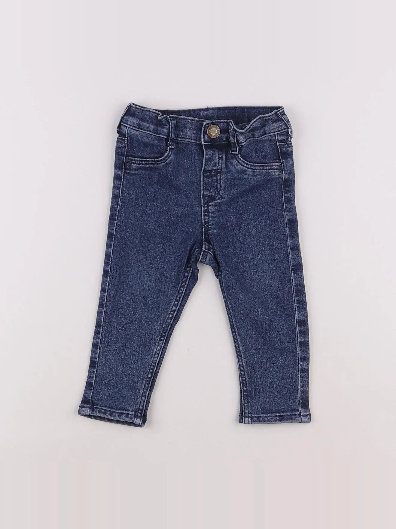 H&M - jean bleu - 6/9 mois