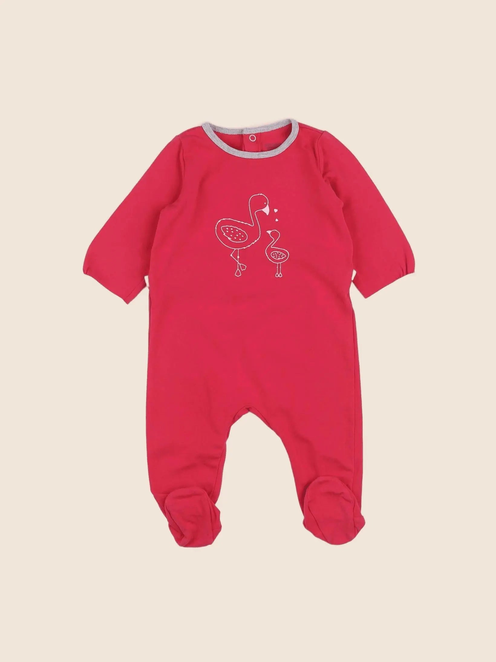 Natalys - pyjama coton rose - 6 mois