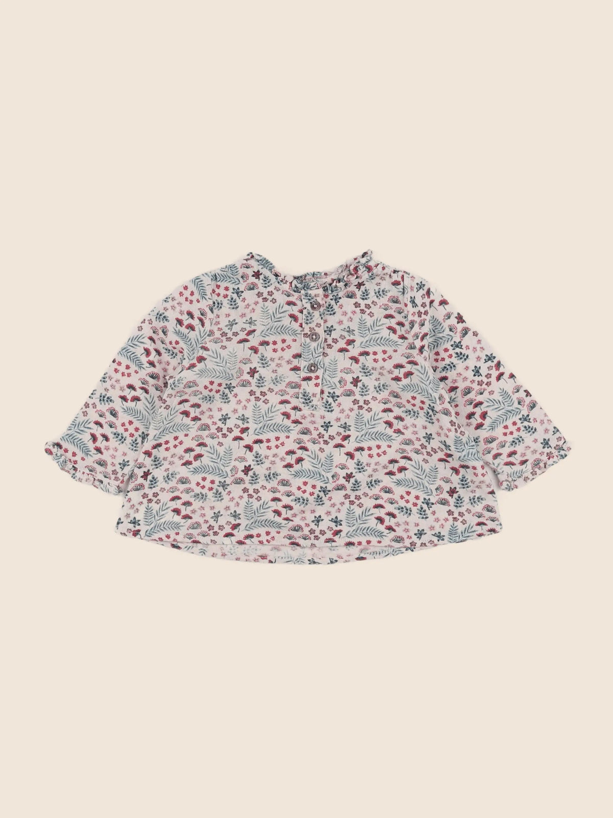 Boutchou - blouse beige - 6 mois