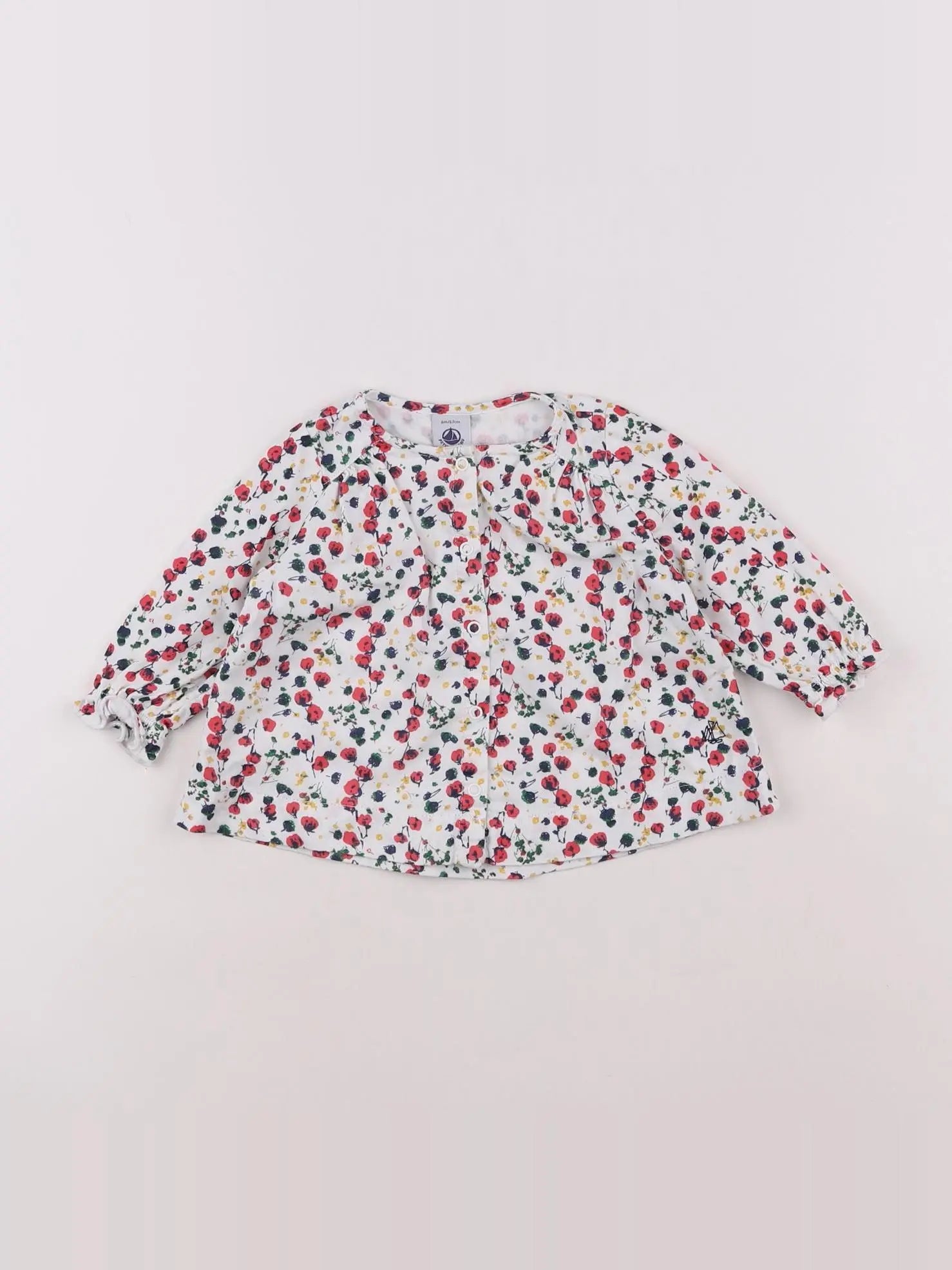 Petit Bateau - blouse multicolore - 6 mois