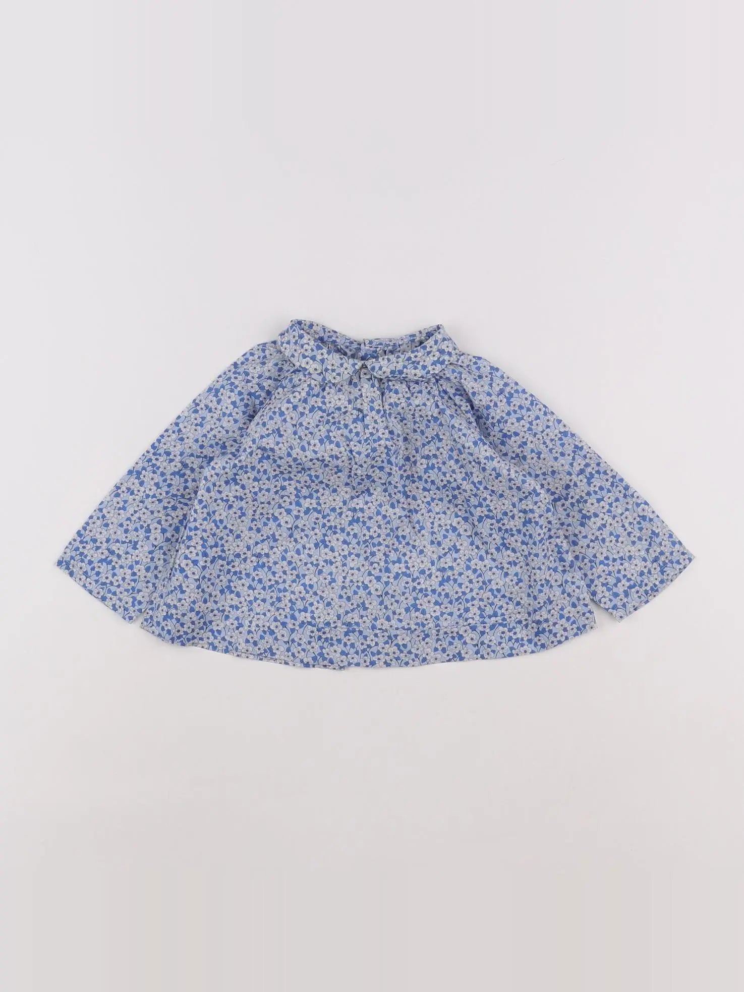 Jacadi - blouse liberty bleu - 6 mois