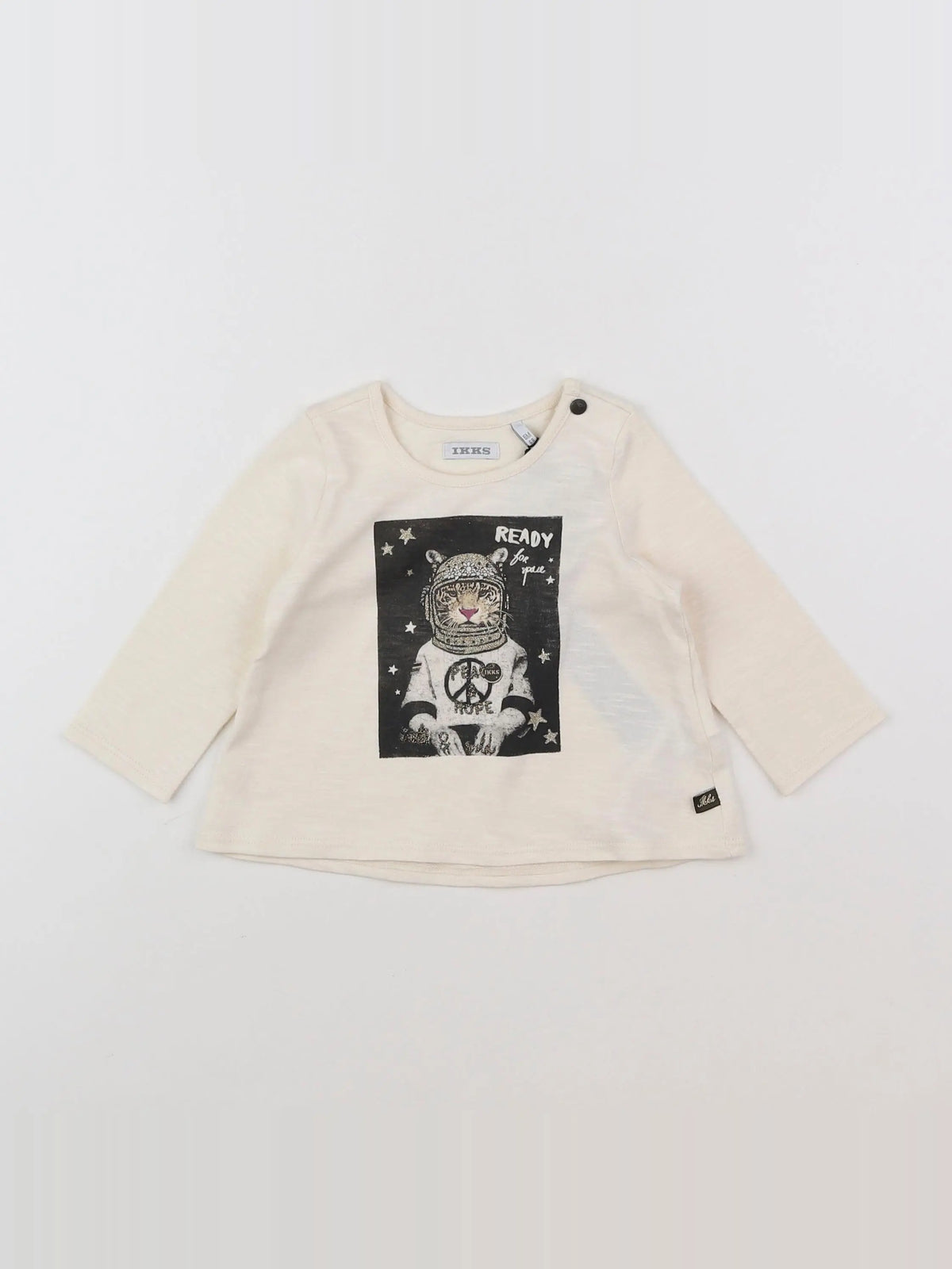 IKKS - tee-shirt beige - 6 mois